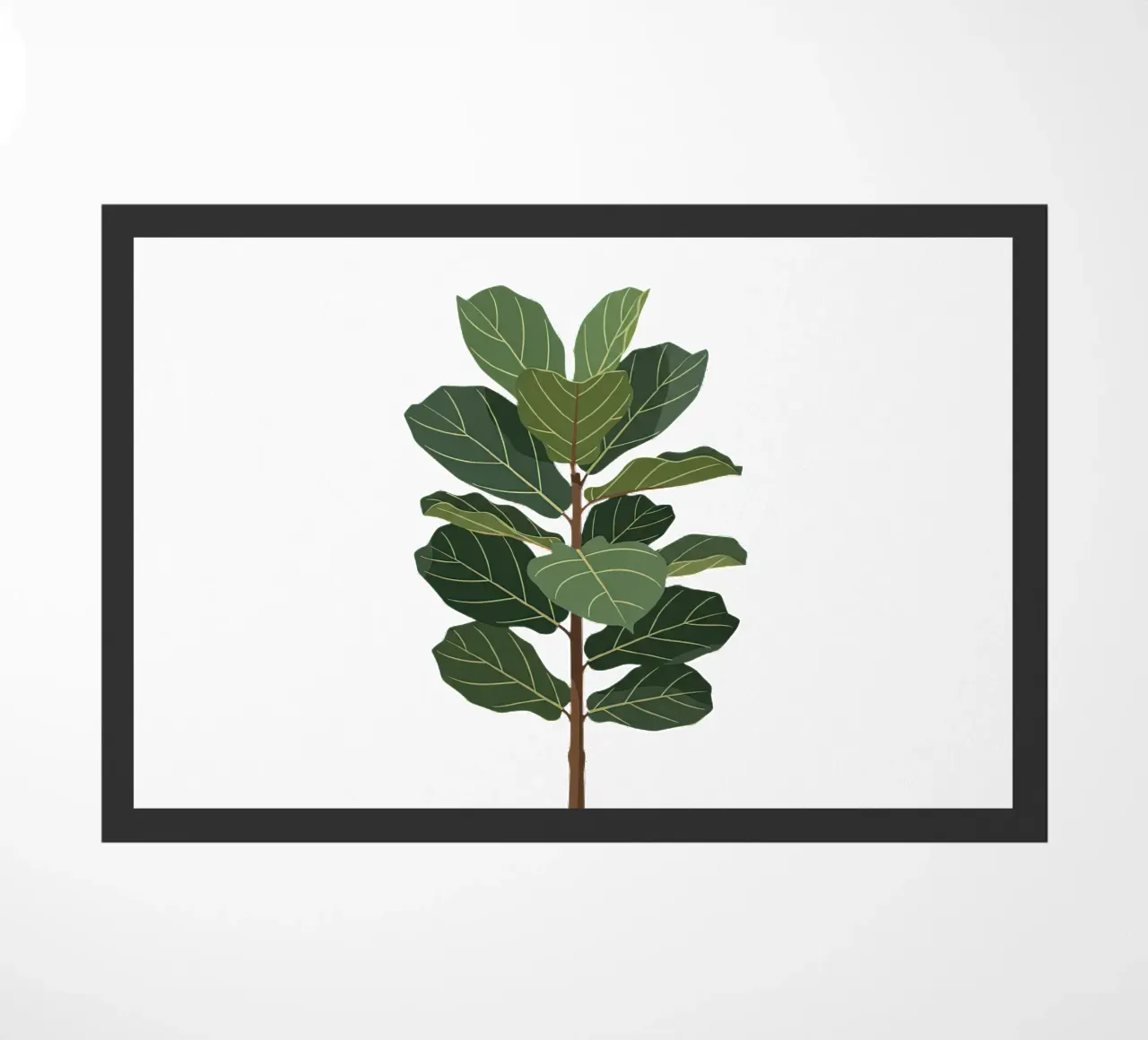 Fiddle Leaf Fig Tree Fußmatte von Minimalist vector art