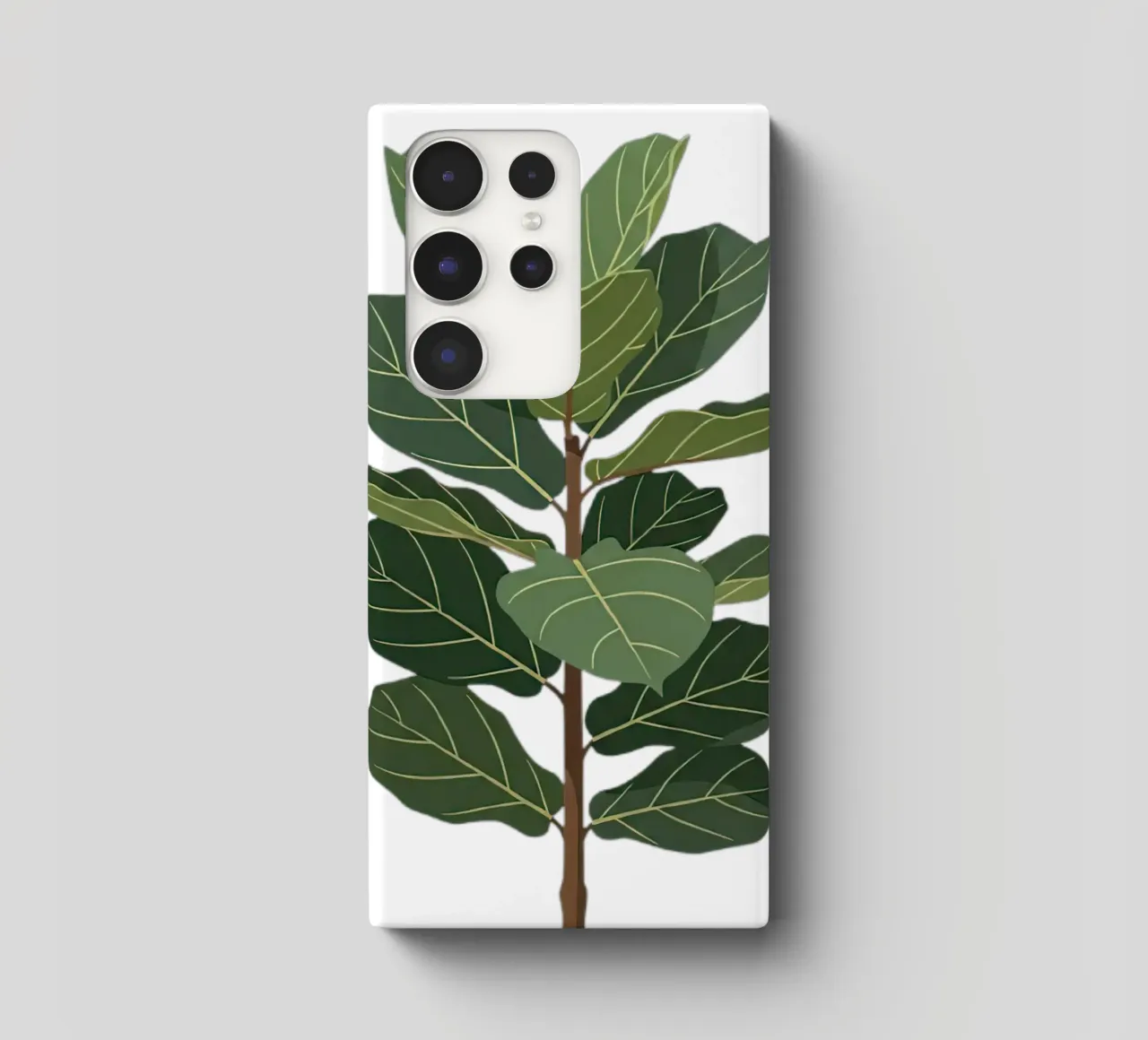 Albero di fico foglia di violino cover samsung da Minimalist vector art