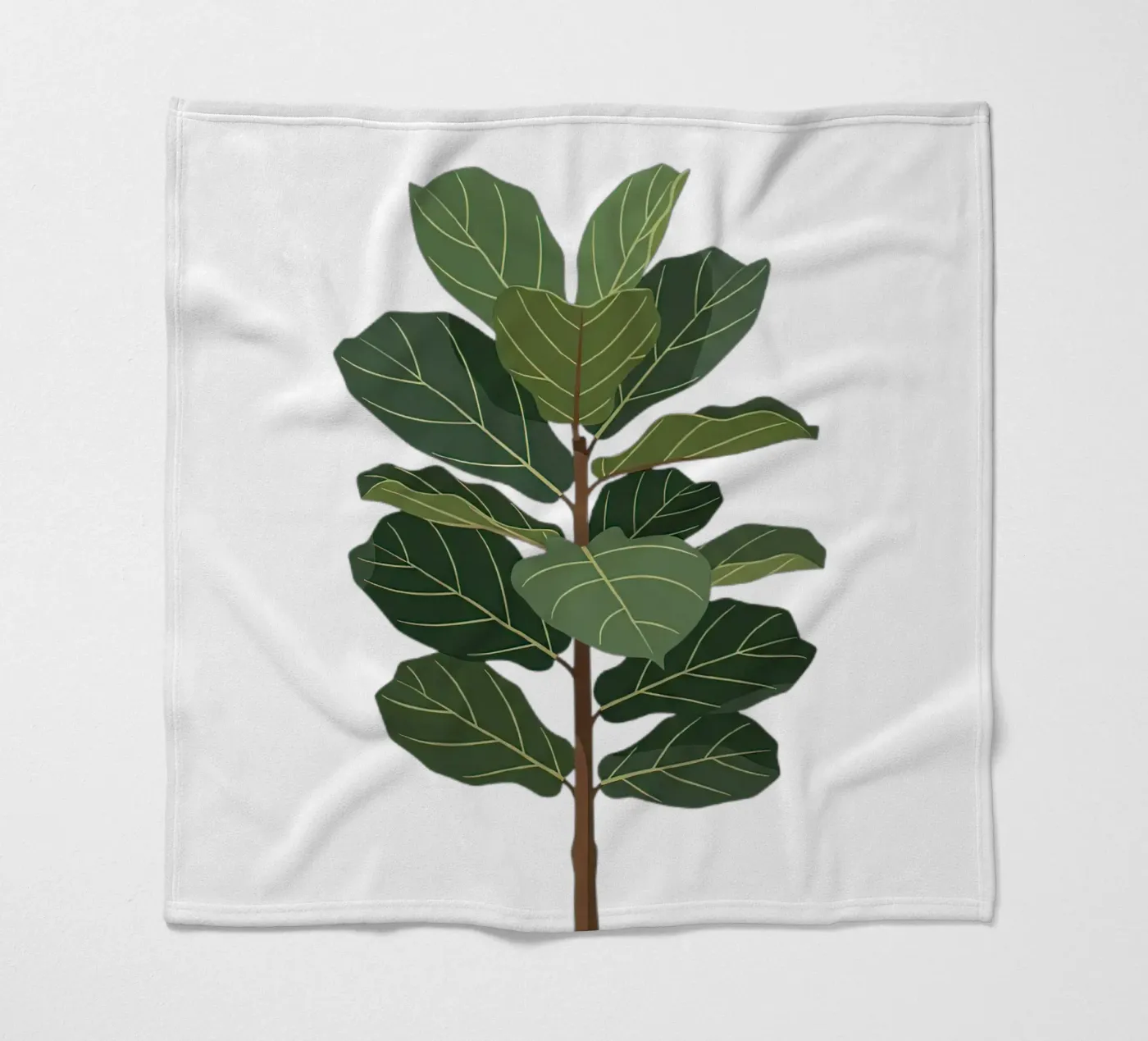 Geigenblattfeige Fleecedecke von Minimalist vector art