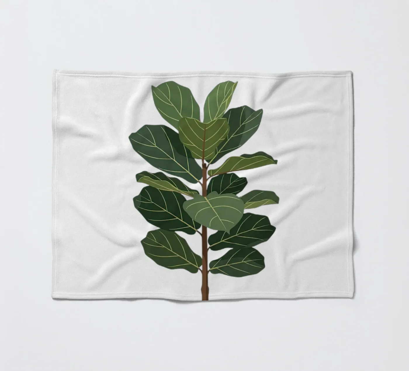 Geigenblattfeige Fleecedecke von Minimalist vector art