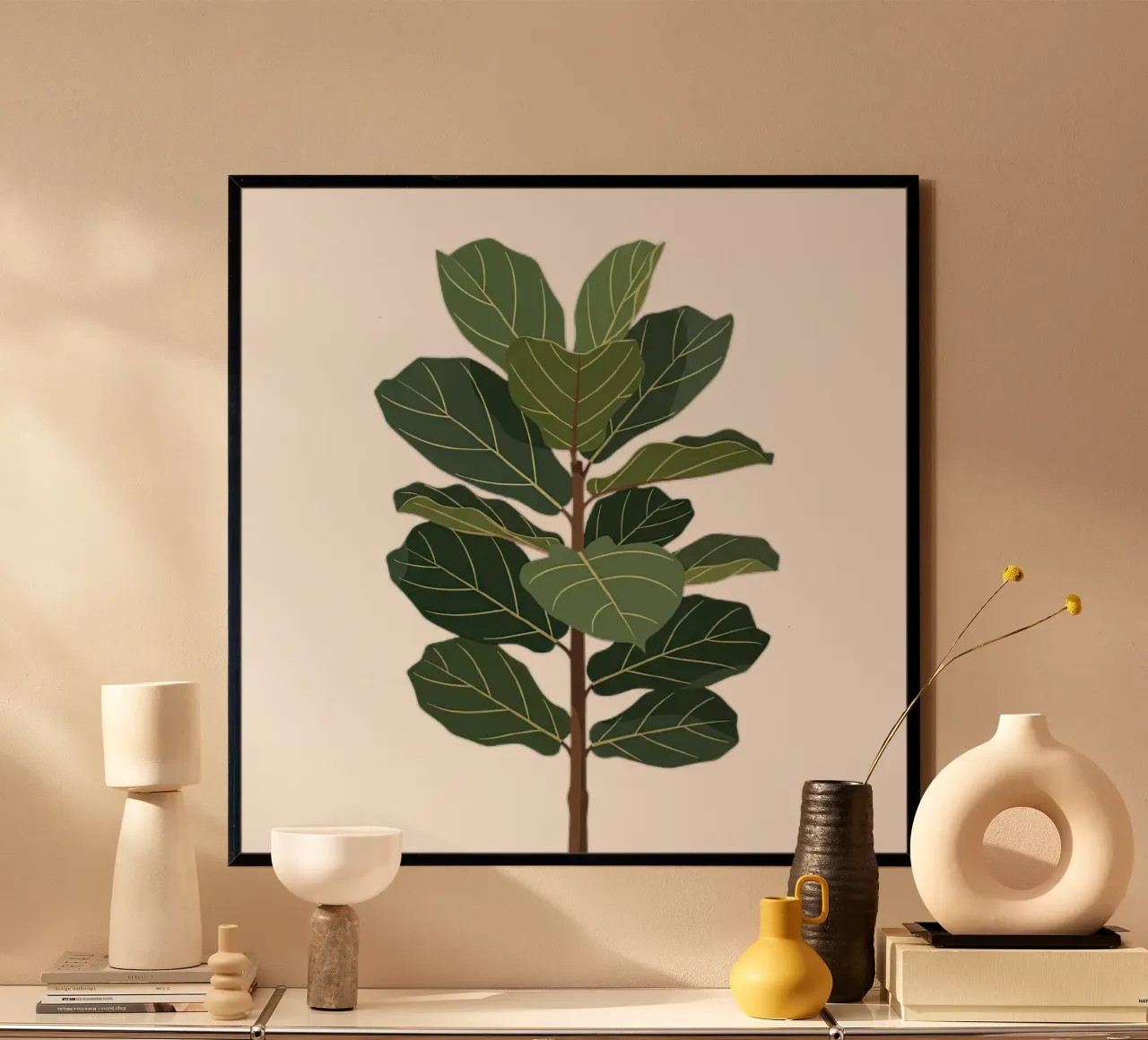 Fiddle Leaf Fig Tree poster van Minimalist vector art