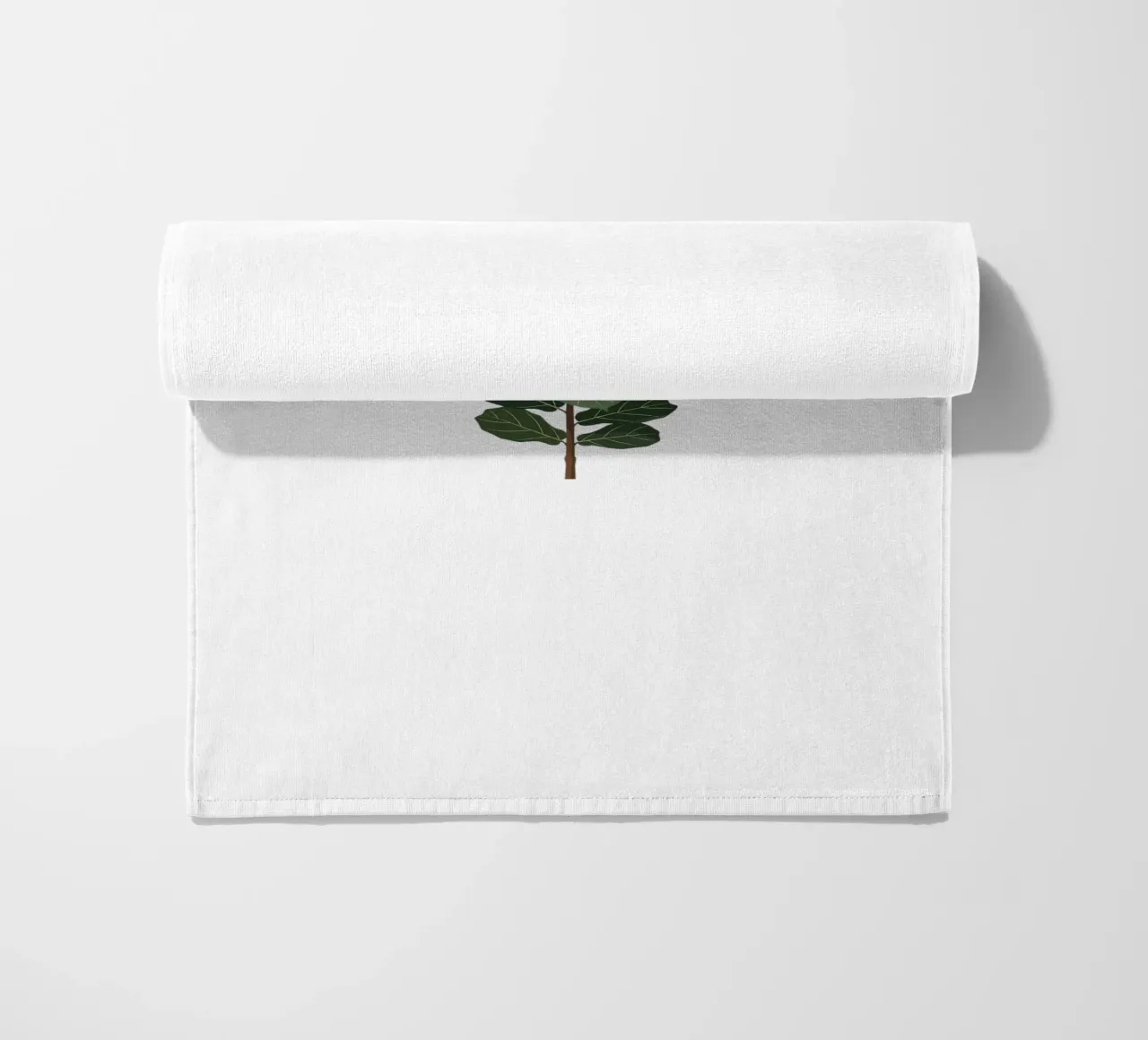 Geigenblattfeige Strandtuch von Minimalist vector art