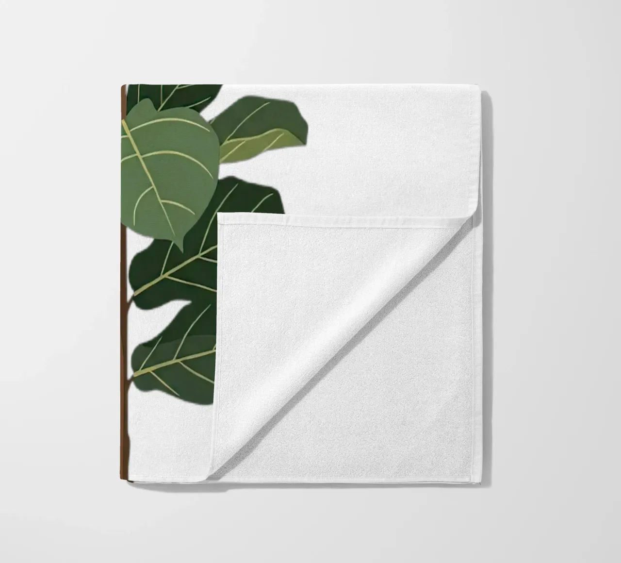 Geigenblattfeige Strandtuch von Minimalist vector art