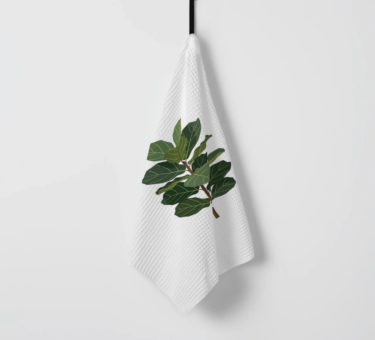 Fiddle Leaf Fig Tree torchon de Minimalist vector art