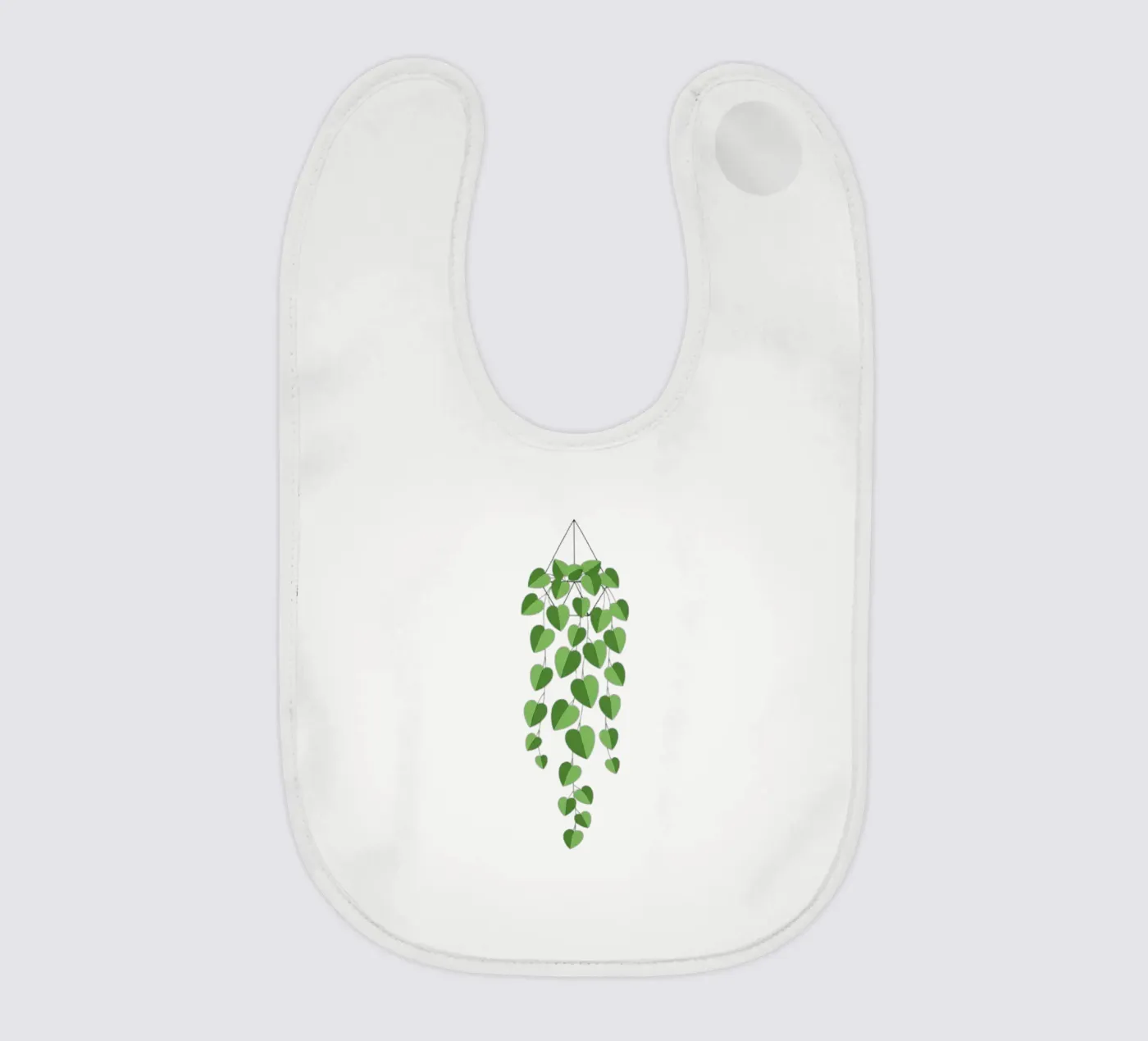Pothos Trailing Vine Babylätzchen von Minimalist vector art