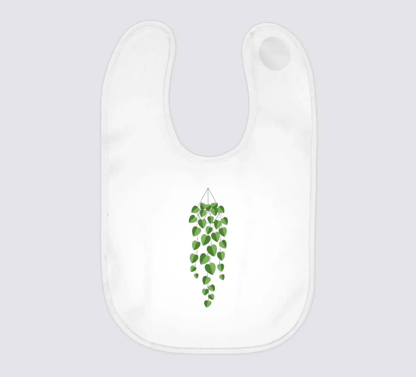 Pothos Trailing Vine Babylätzchen von Minimalist vector art