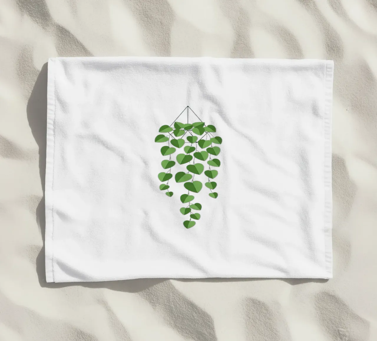 Pothos Trailing Vine telo mare da Minimalist vector art