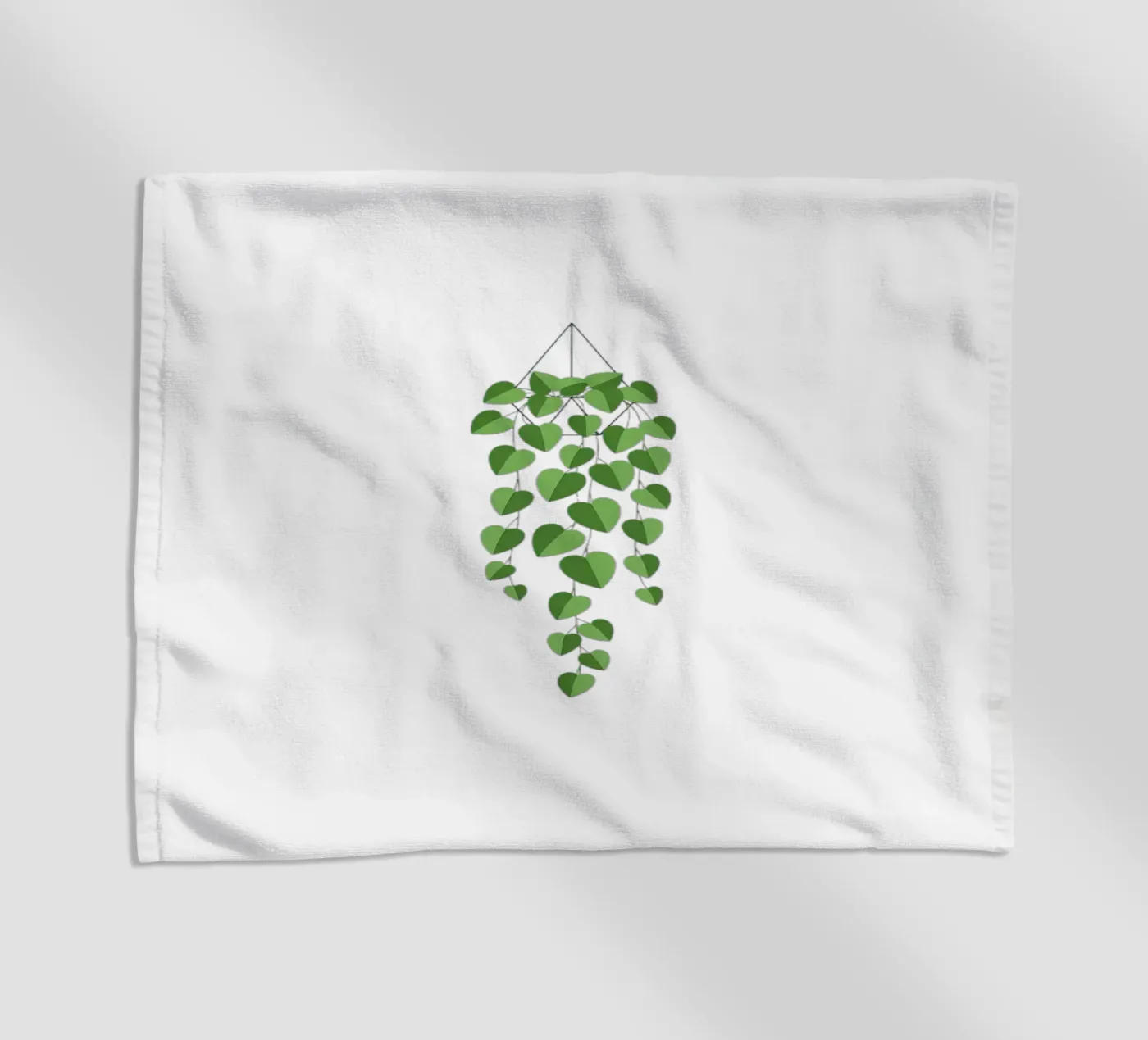 Pothos Trailing Vine strandhanddoek van Minimalist vector art