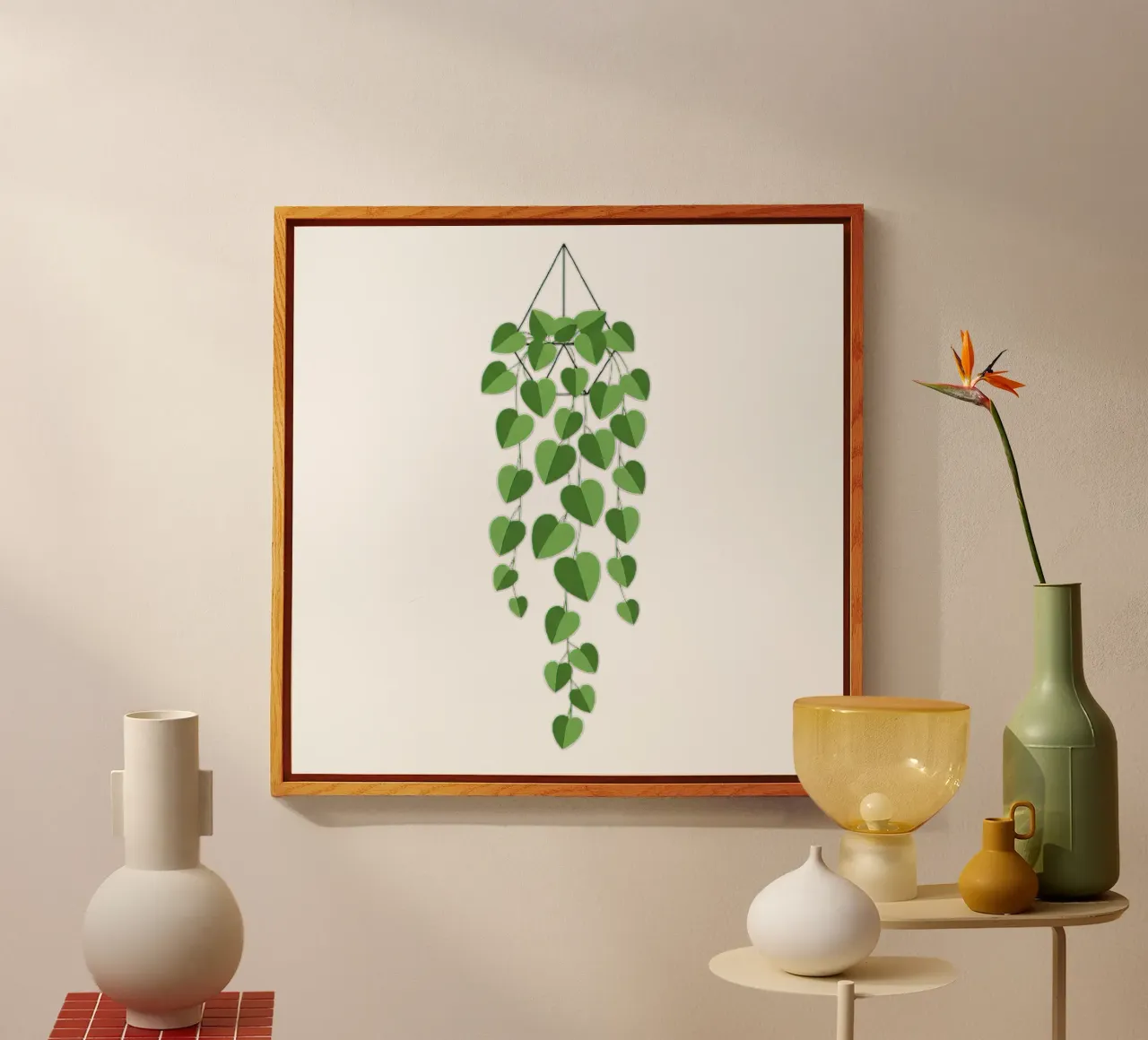 Pothos Trailing Vine Acryl-Glas von Minimalist vector art