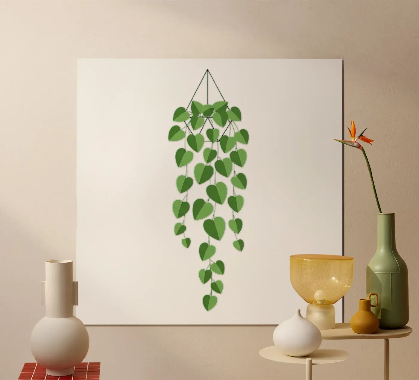 Pothos Trailing Vine Poster von Minimalist vector art
