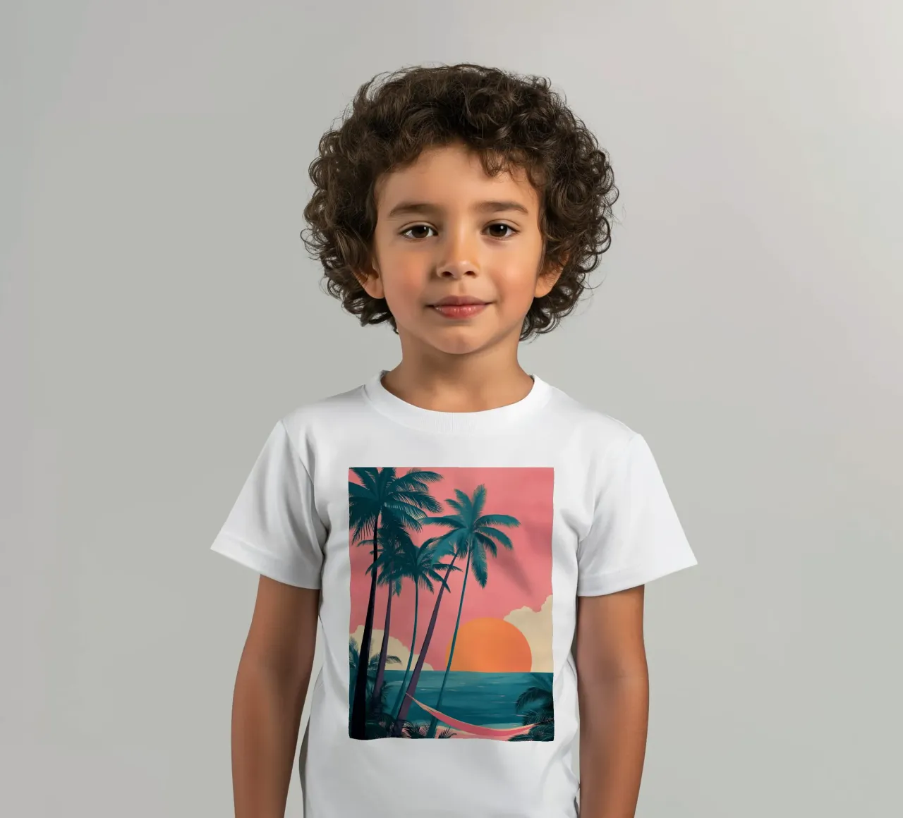 Sunset Hammock kinder t-shirt van Amelie Rose