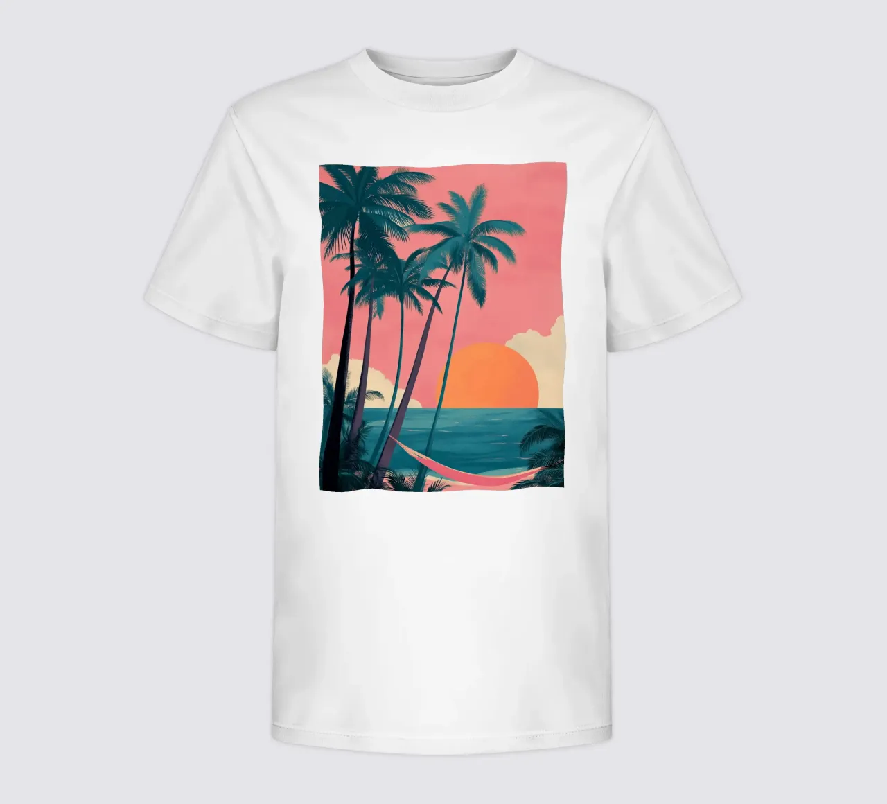 Sunset Hammock kinder t-shirt van Amelie Rose