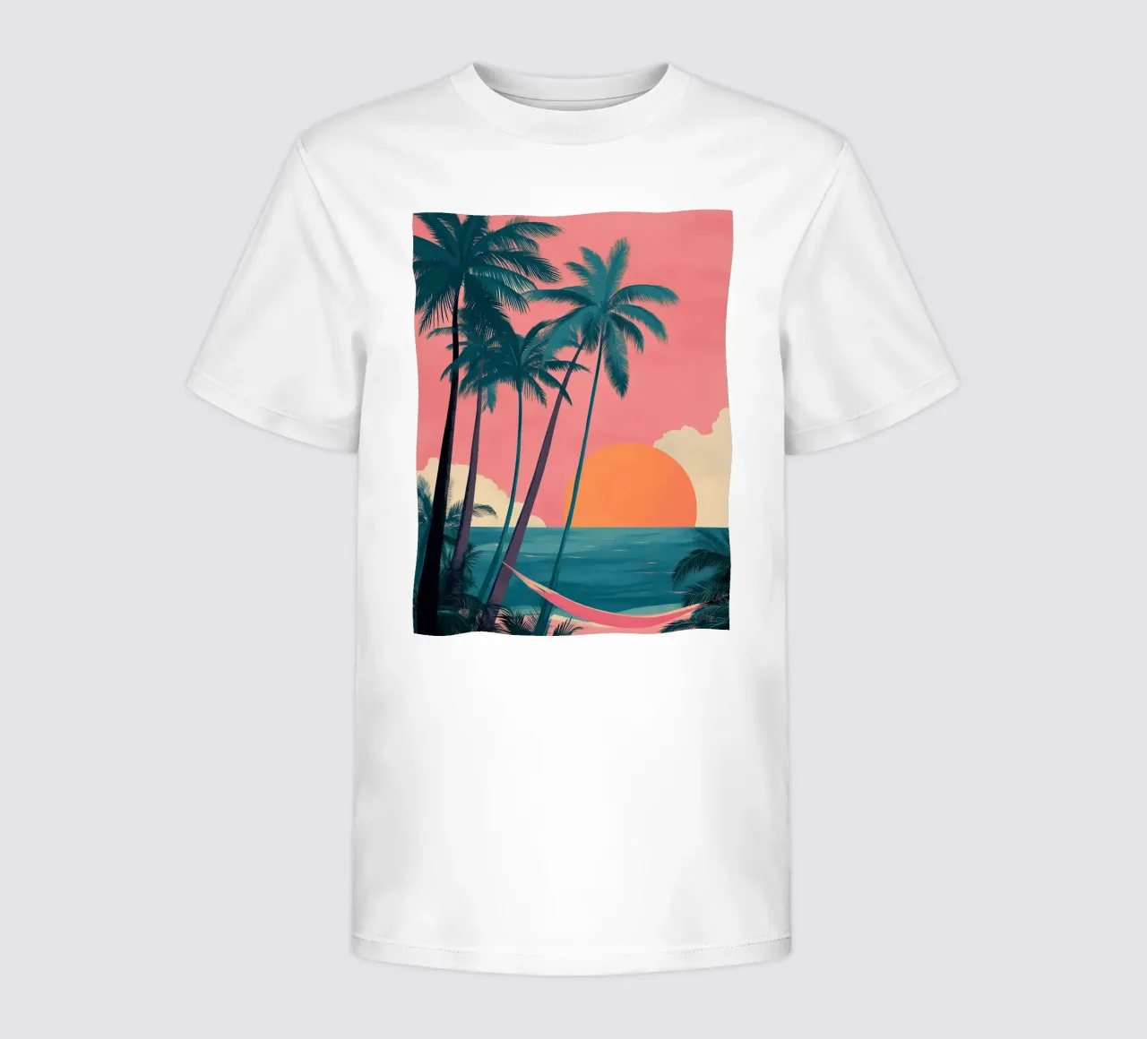 Sunset Hammock kinder t-shirt van Amelie Rose