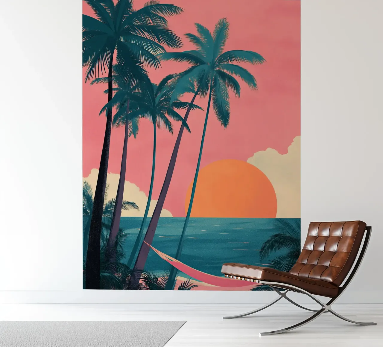 Sunset Hammock fotobehang van Amelie Rose