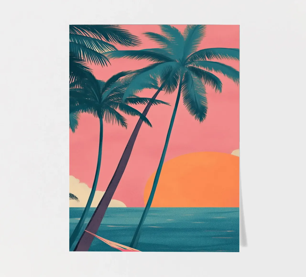 Sunset Hammock sticker sheet by Amelie Rose