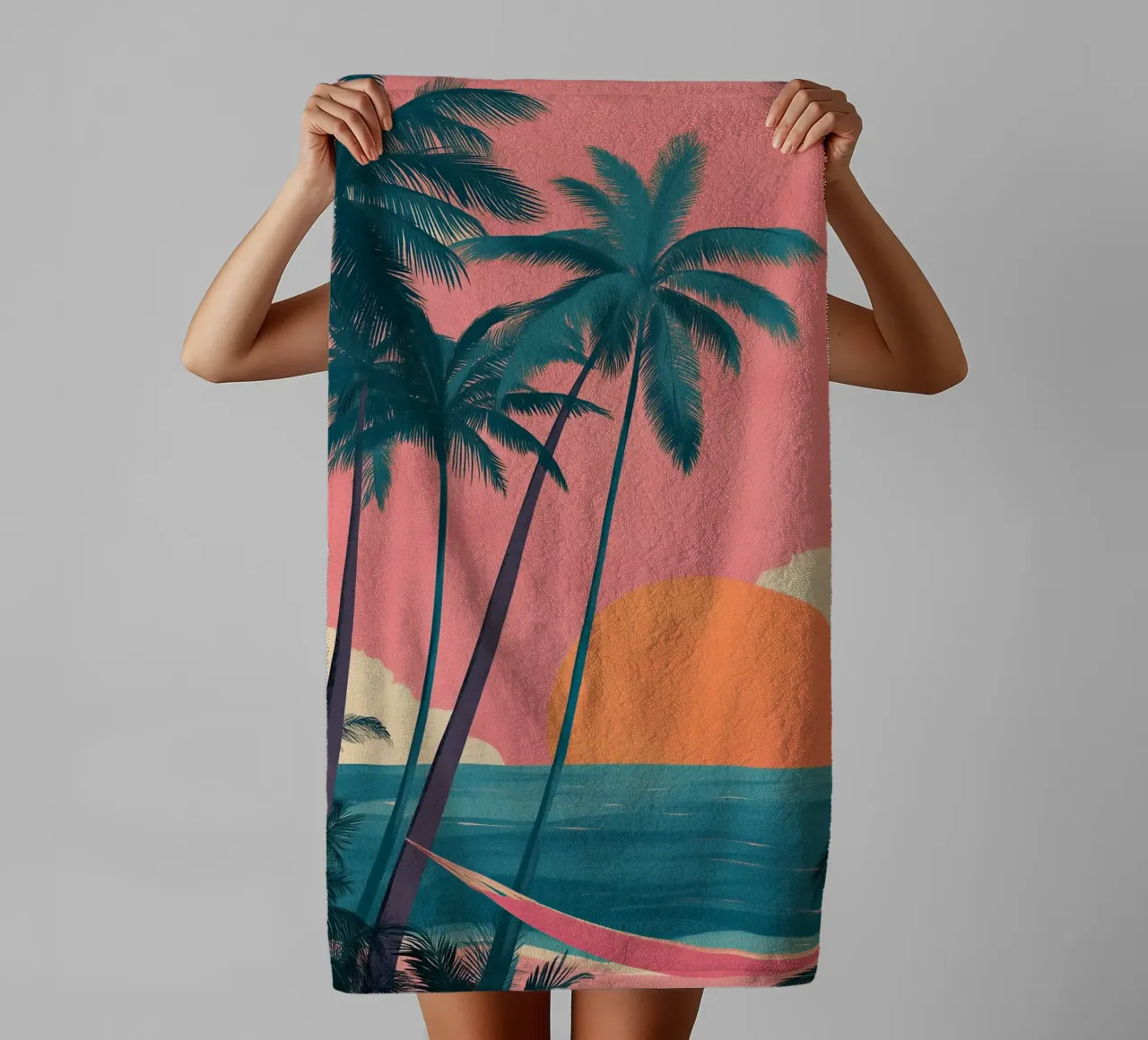 Sunset Hammock badhanddoek van Amelie Rose