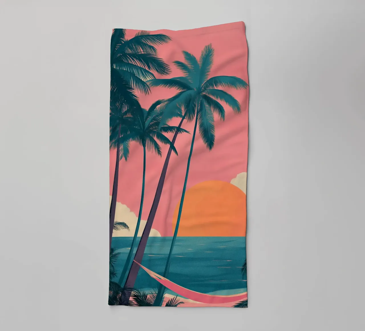 Sunset Hammock badhanddoek van Amelie Rose