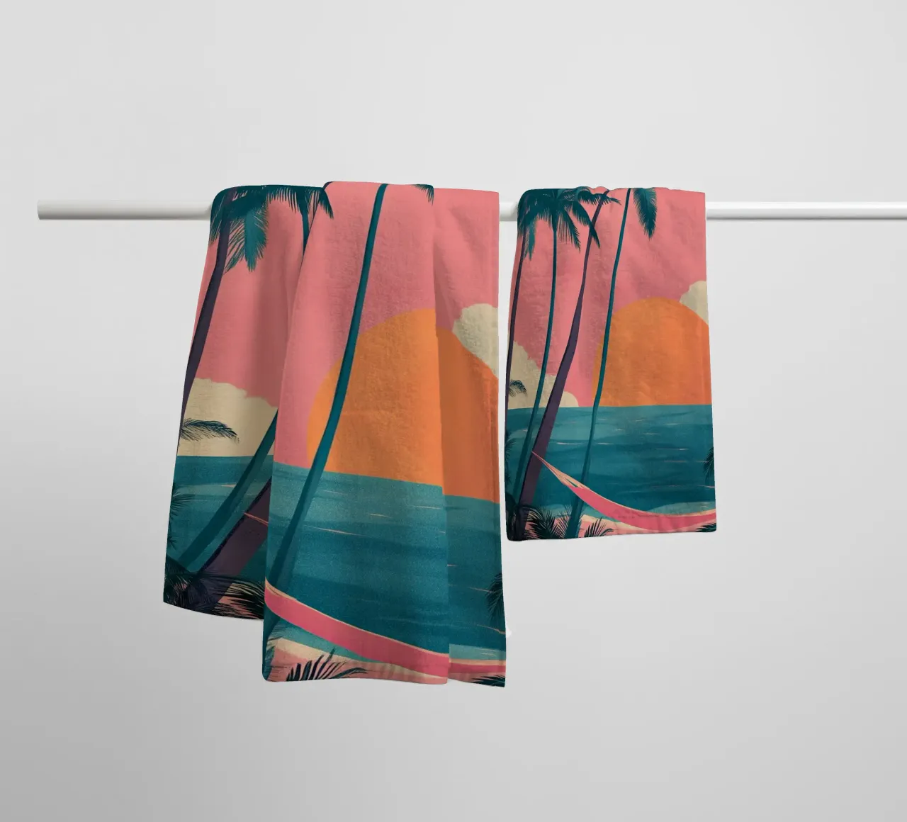 Sunset Hammock badhanddoek van Amelie Rose