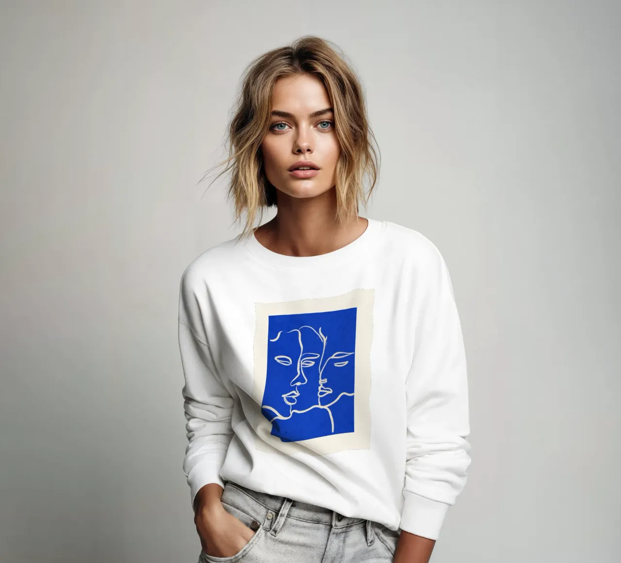 Three Faces sweatshirt by ThingDesign