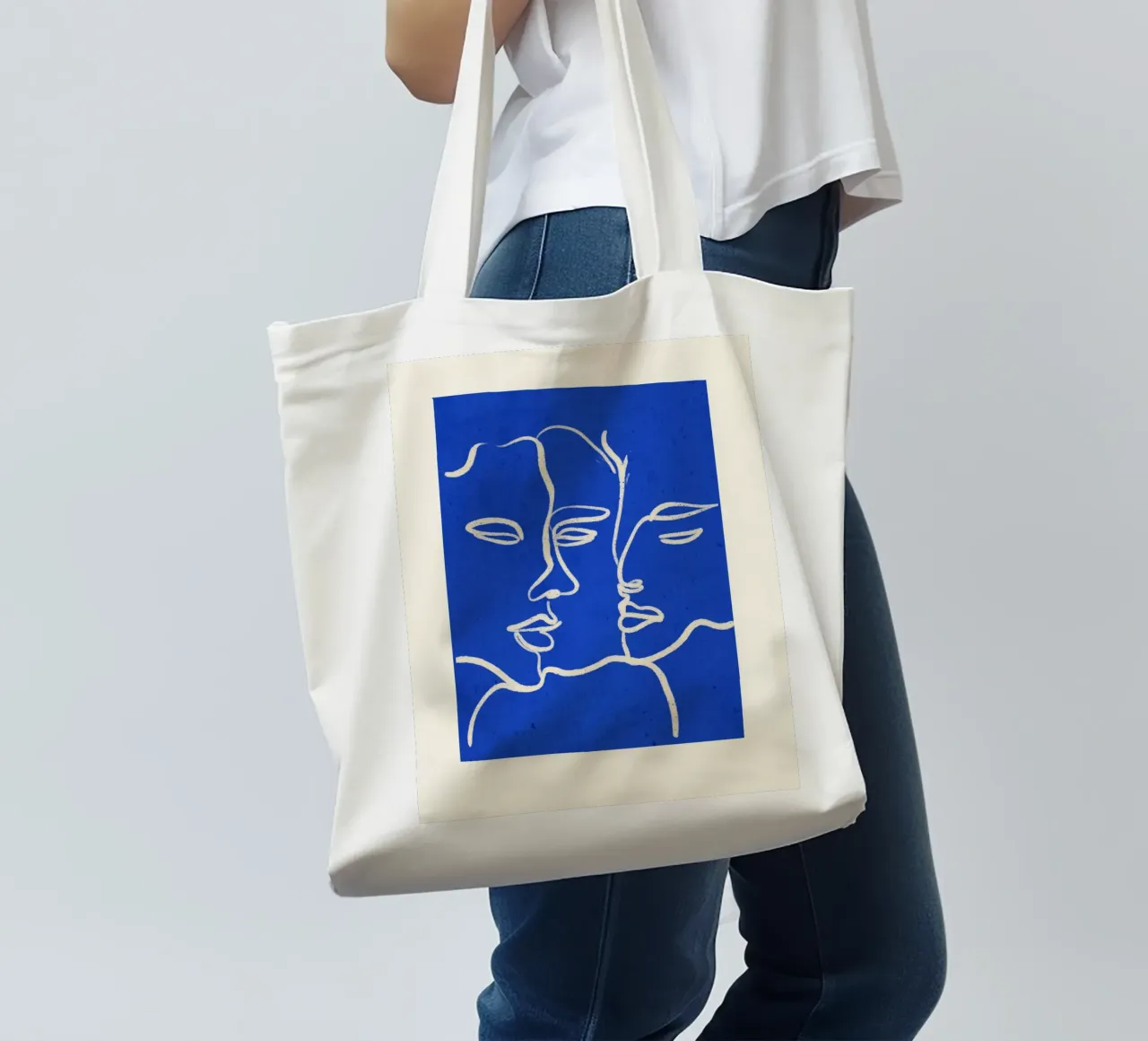 Three Faces tote bag by ThingDesign