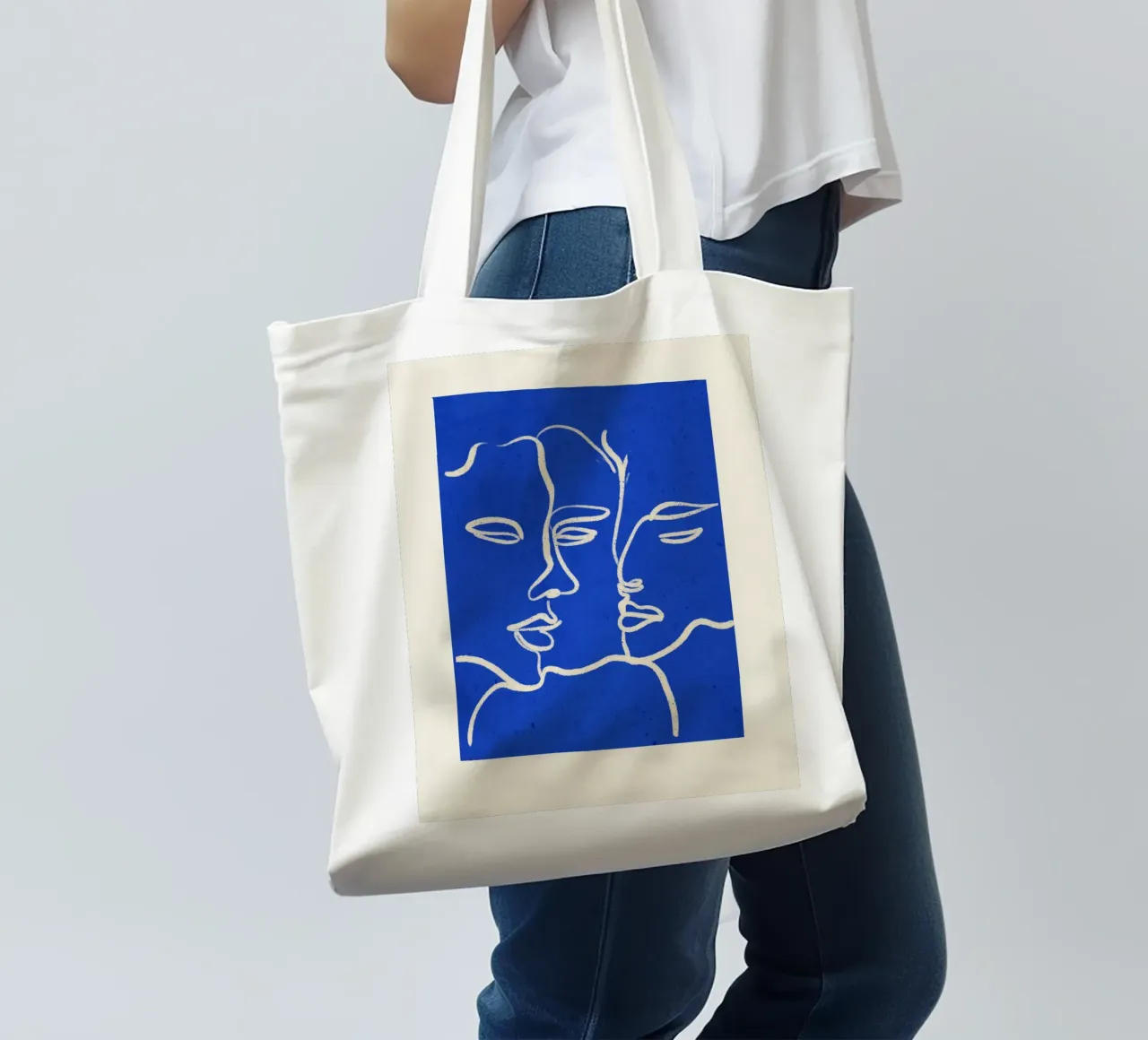Three Faces tote bag by ThingDesign