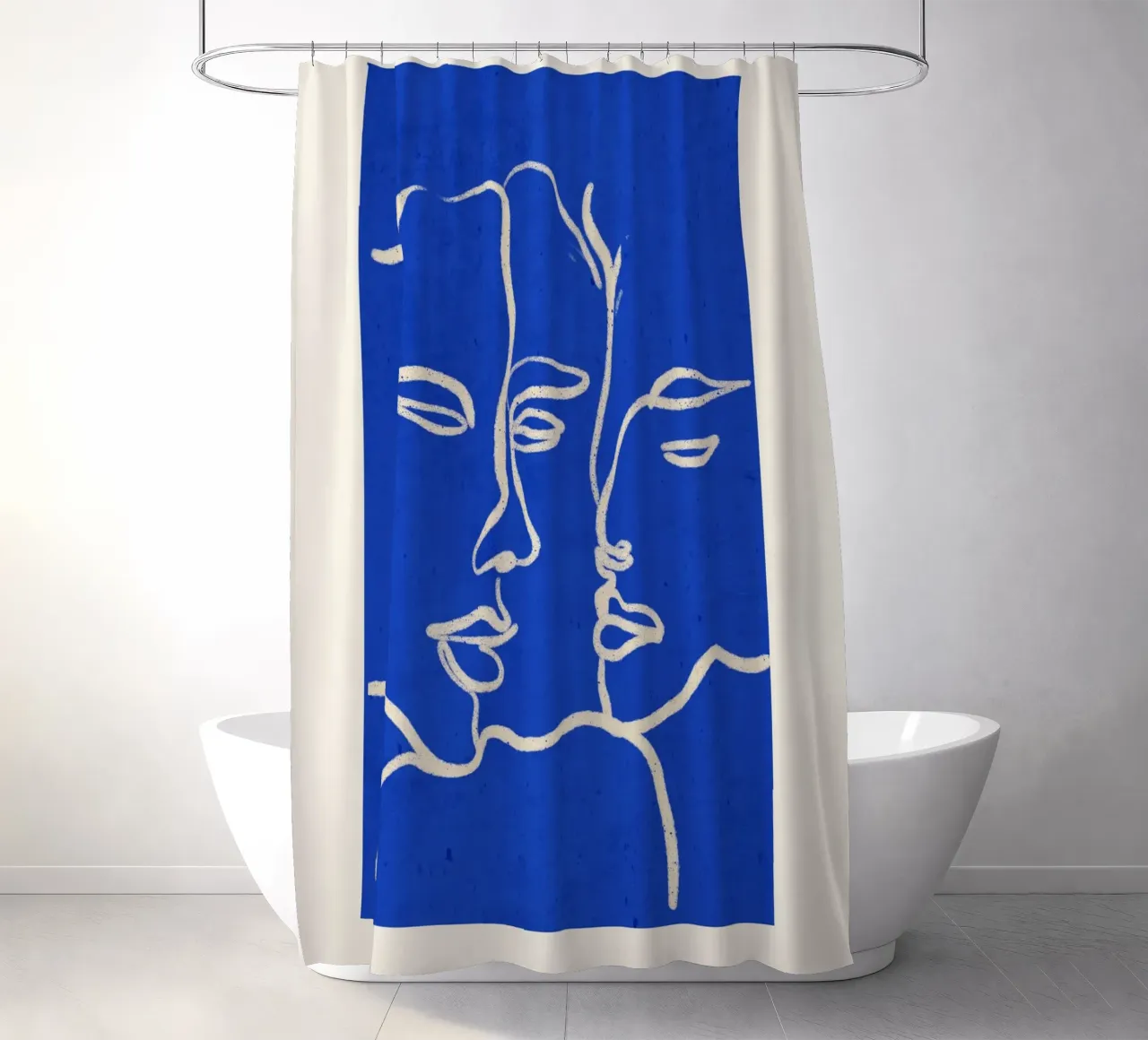 Three Faces Duschvorhang von ThingDesign