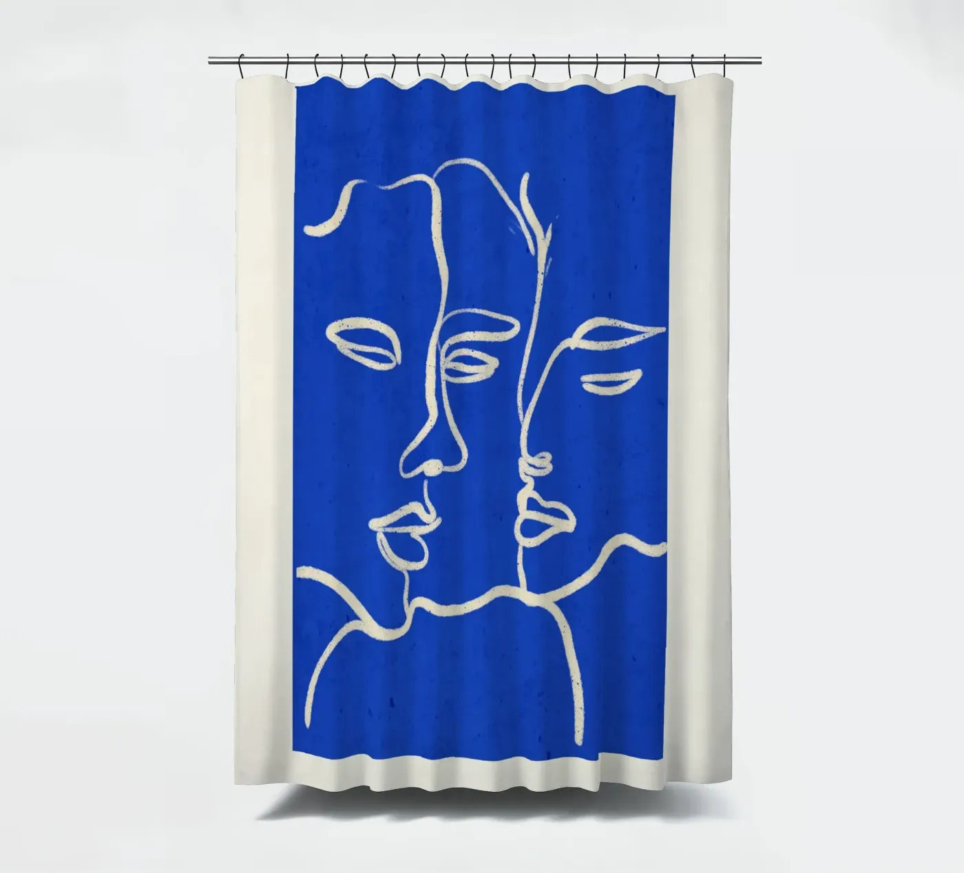 Drei Gesichter Duschvorhang von ThingDesign