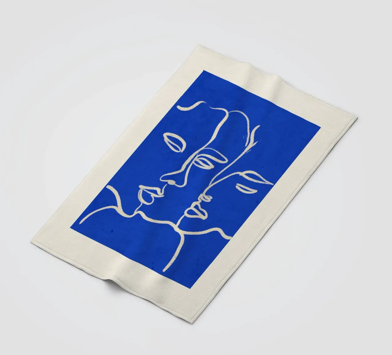 Three Faces fleece blanket by ThingDesign