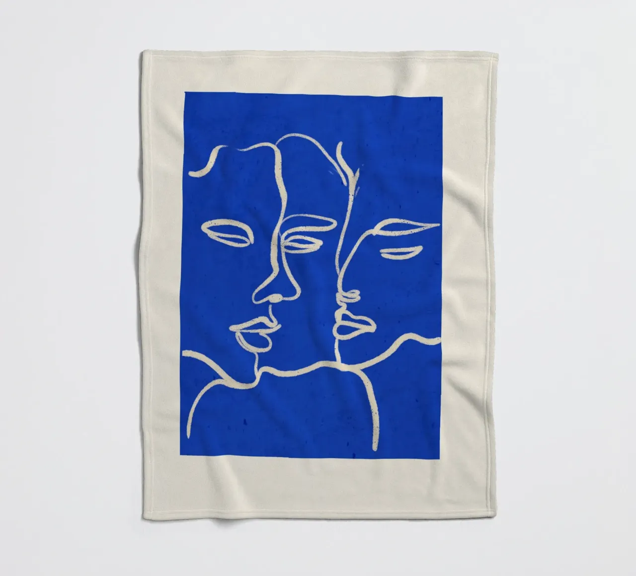 Three Faces fleece blanket by ThingDesign
