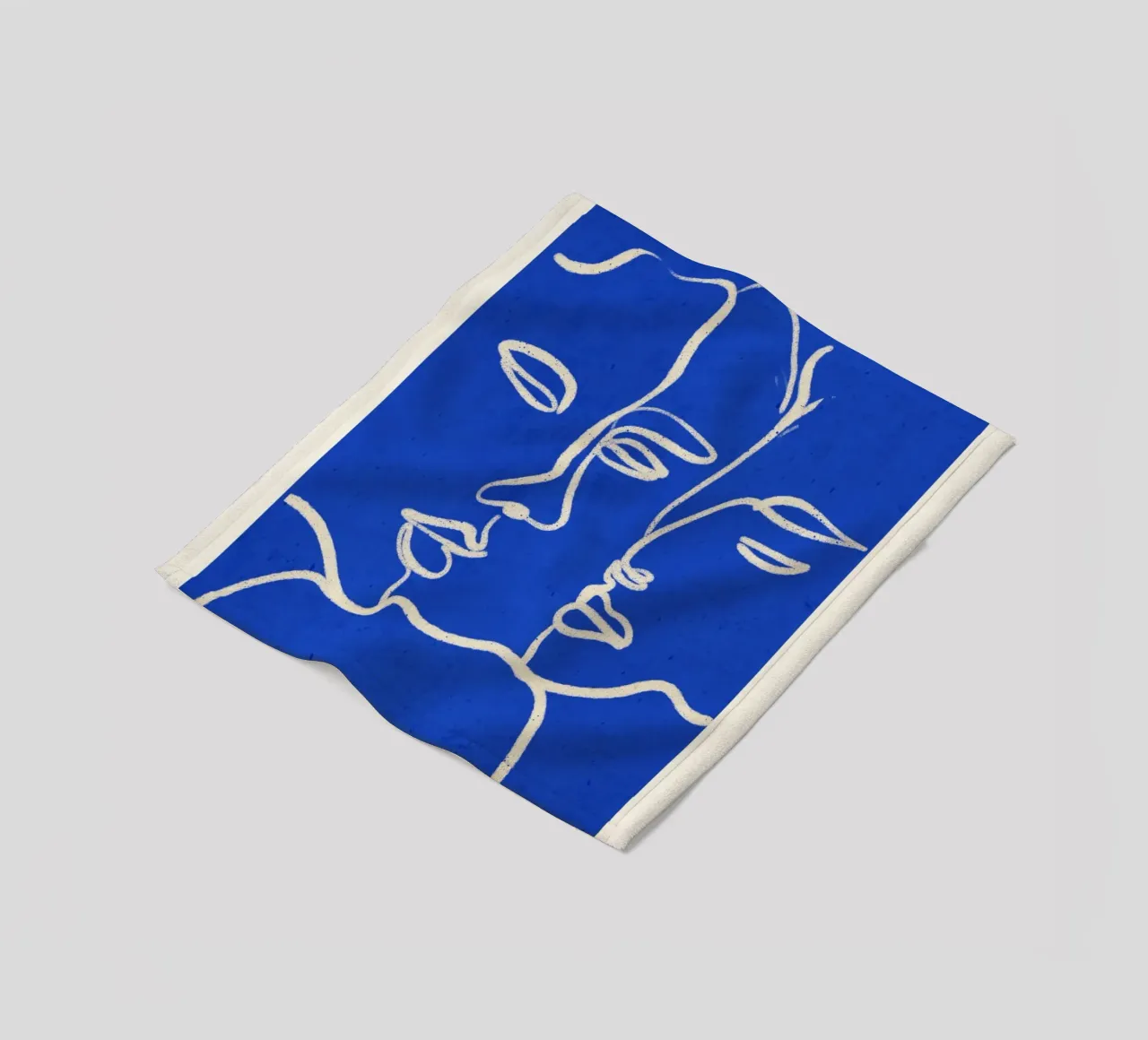 Three Faces fleece blanket by ThingDesign