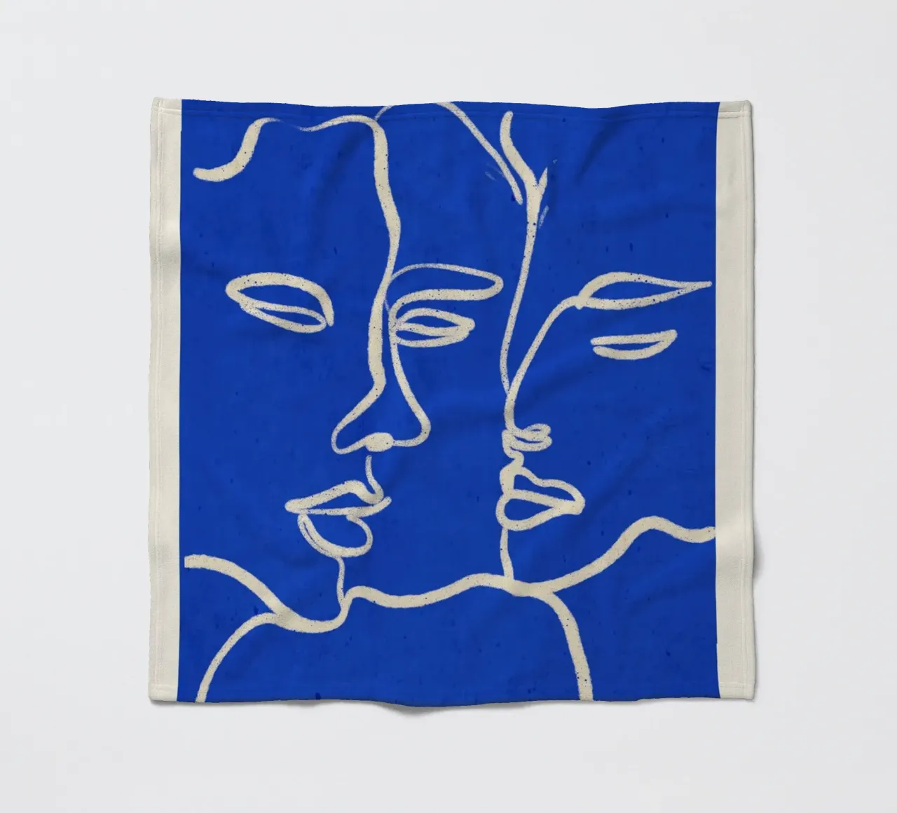 Three Faces fleece blanket by ThingDesign