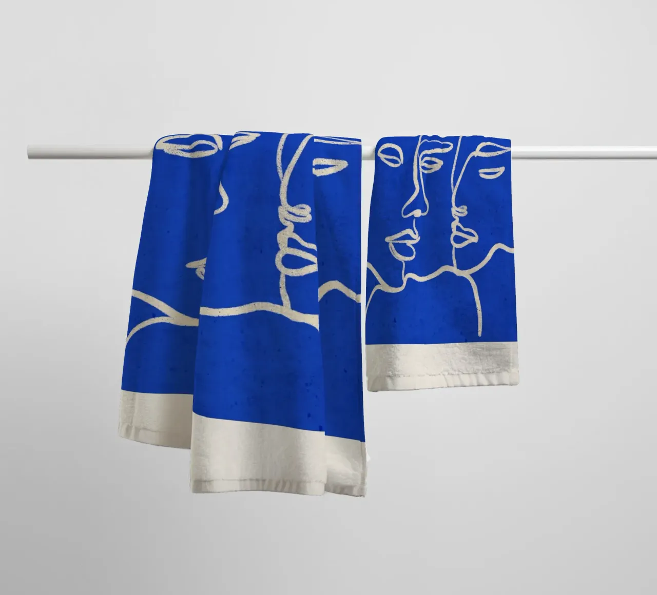 Three Faces towel by ThingDesign