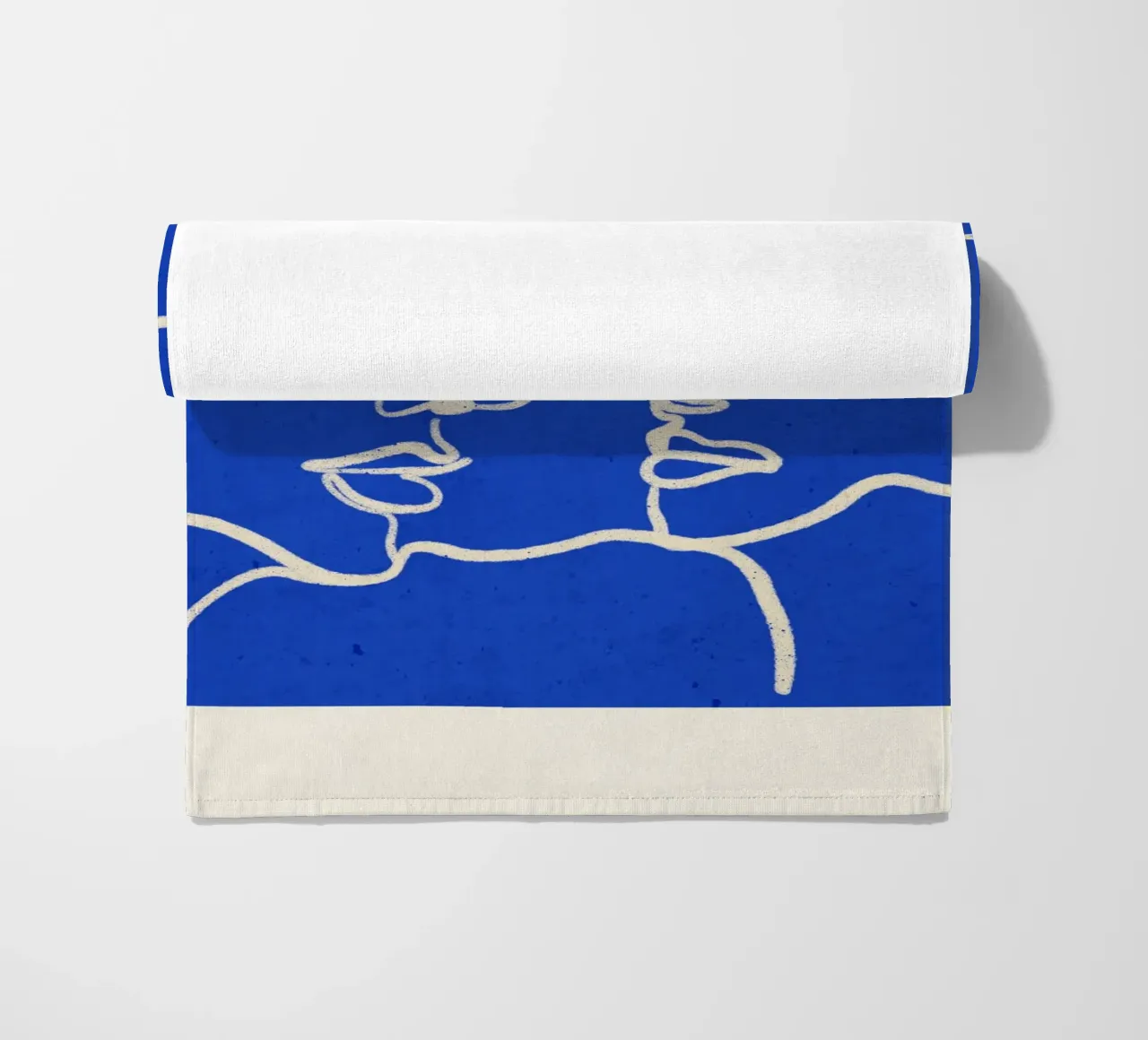 Three Faces beach towel by ThingDesign