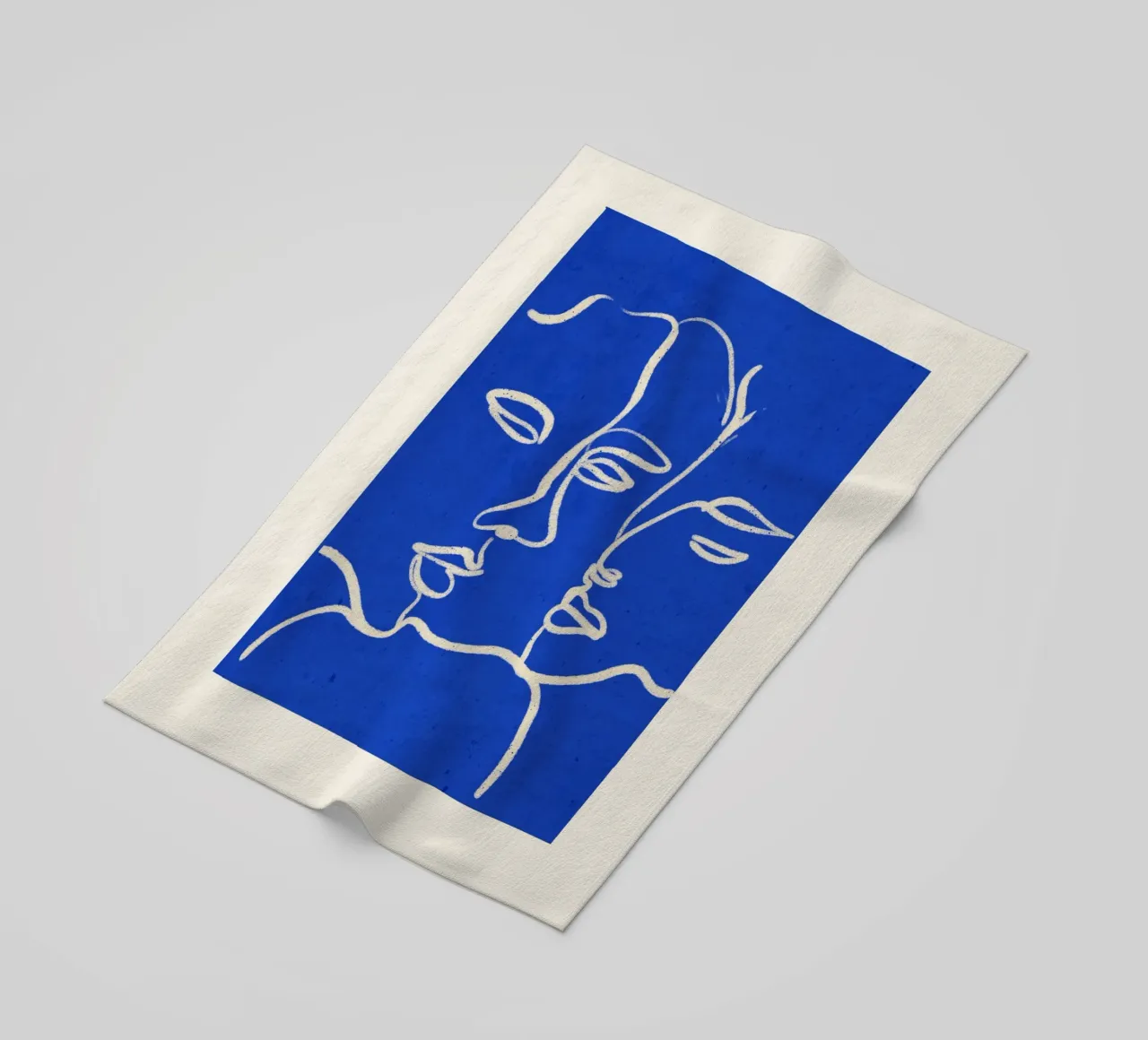 Three Faces beach towel by ThingDesign