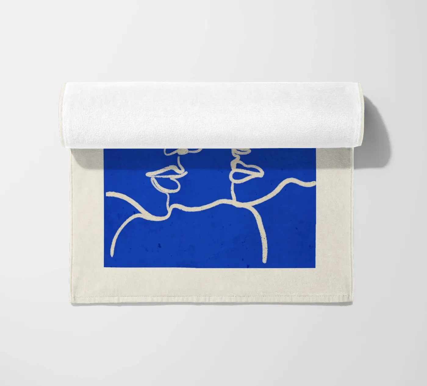 Three Faces beach towel by ThingDesign