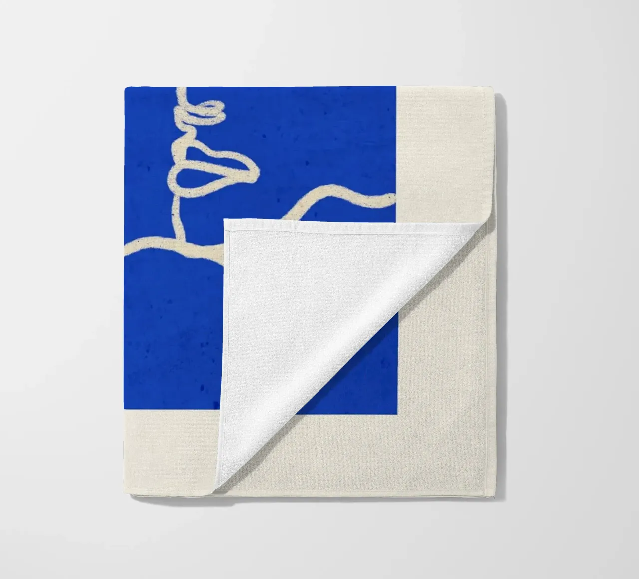 Three Faces beach towel by ThingDesign