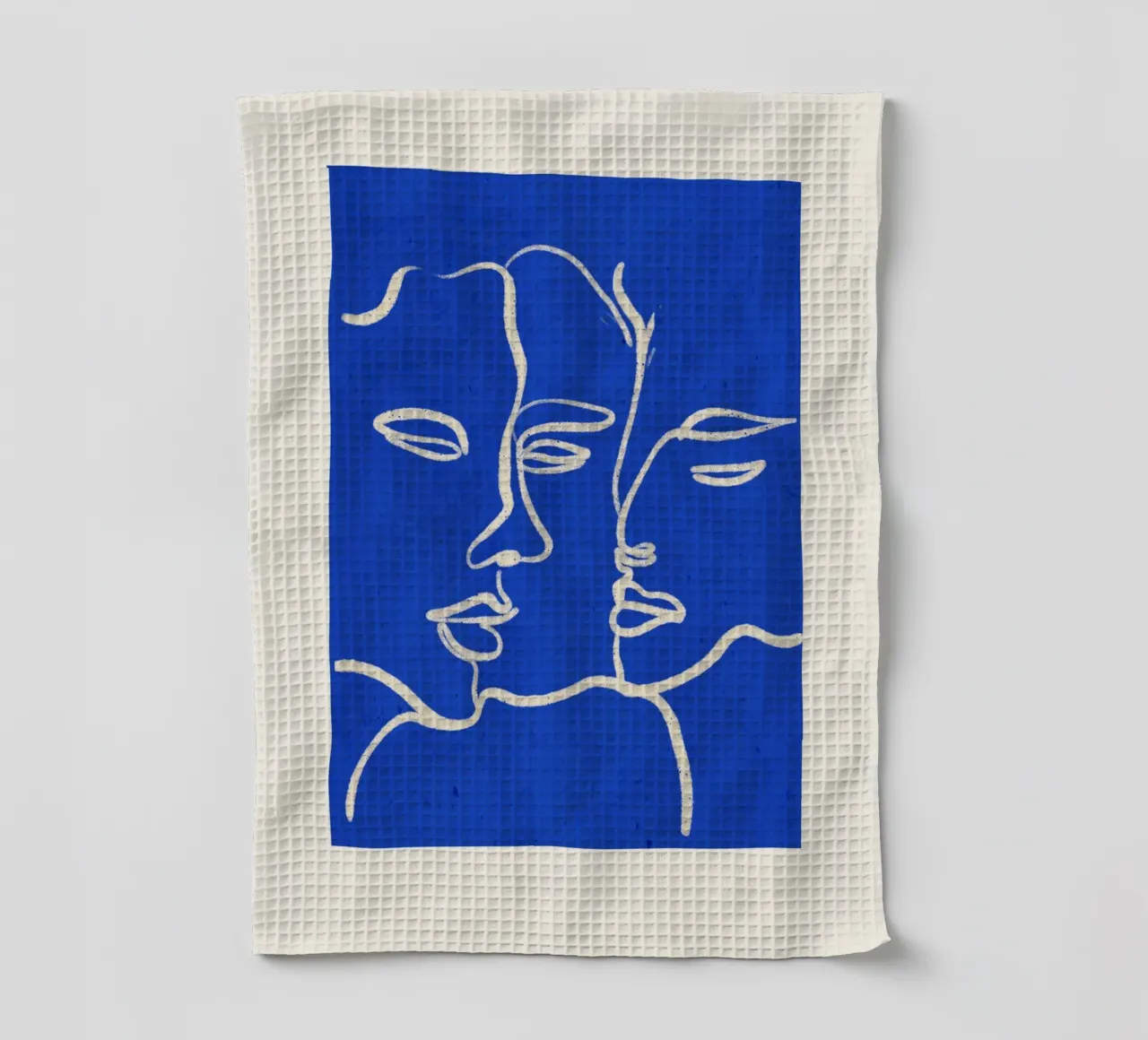Three Faces tea towel by ThingDesign