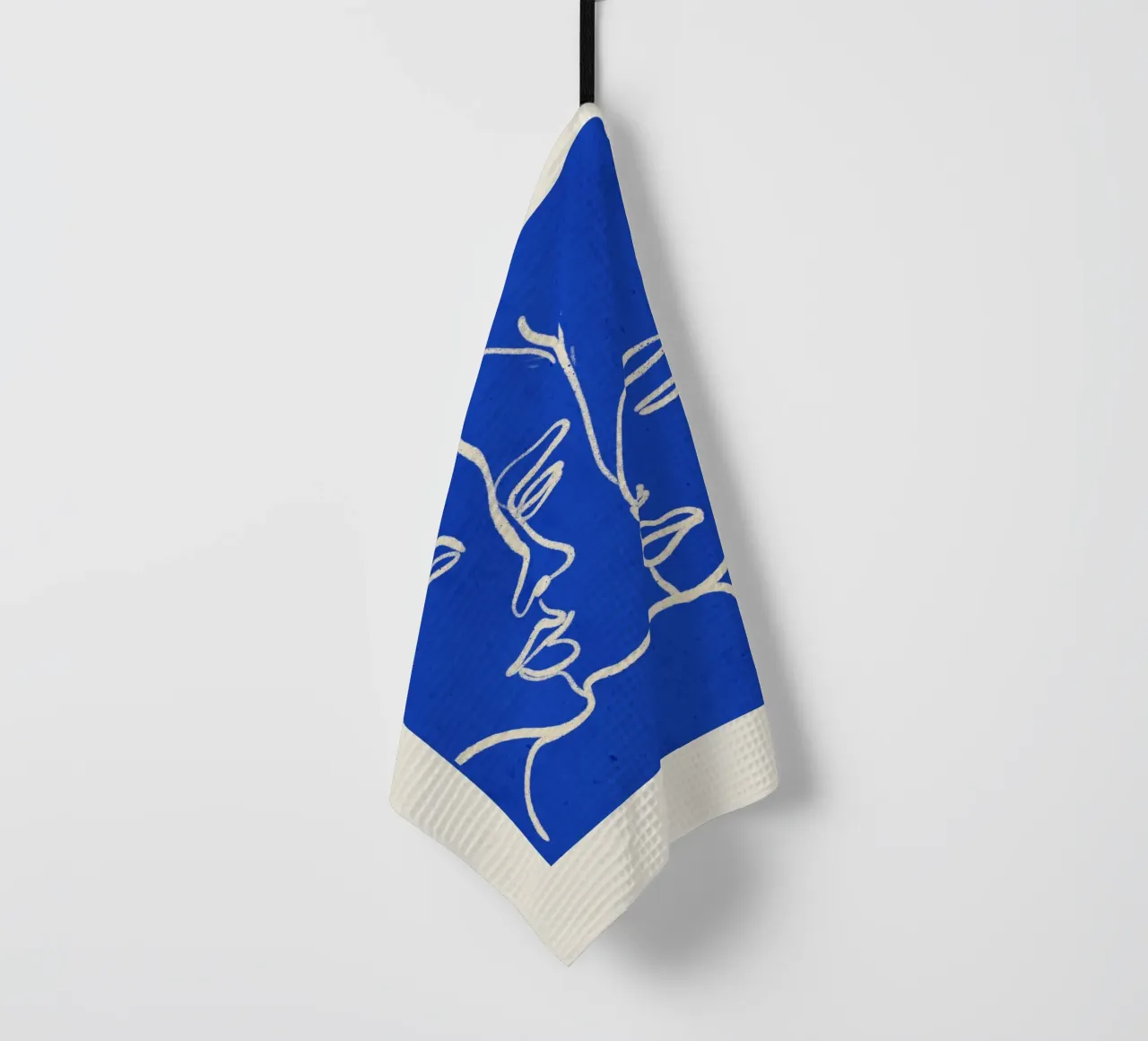 Three Faces tea towel by ThingDesign