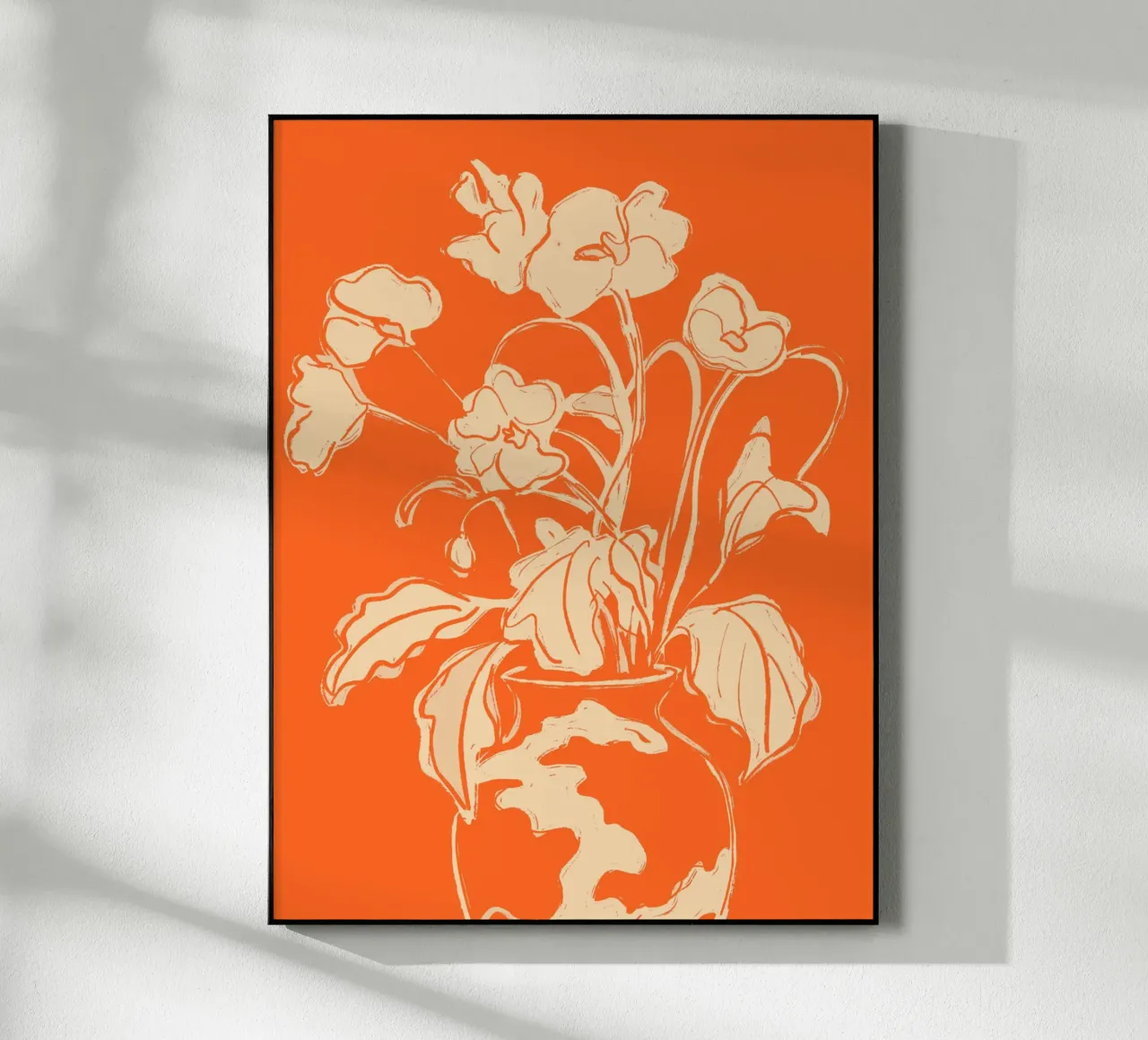 Fiori arancioni plexiglass da ThingDesign