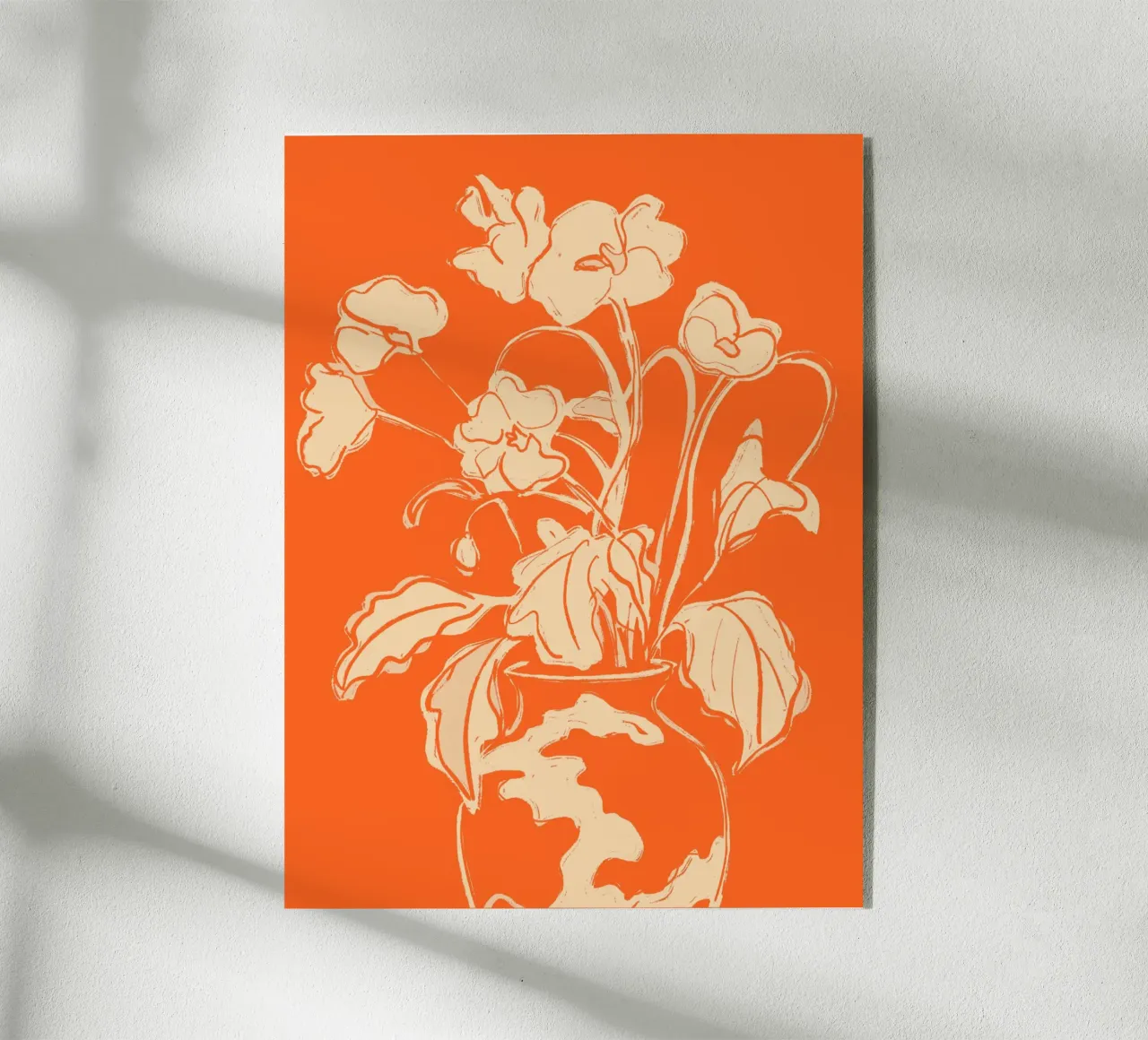 Fiori arancioni plexiglass da ThingDesign