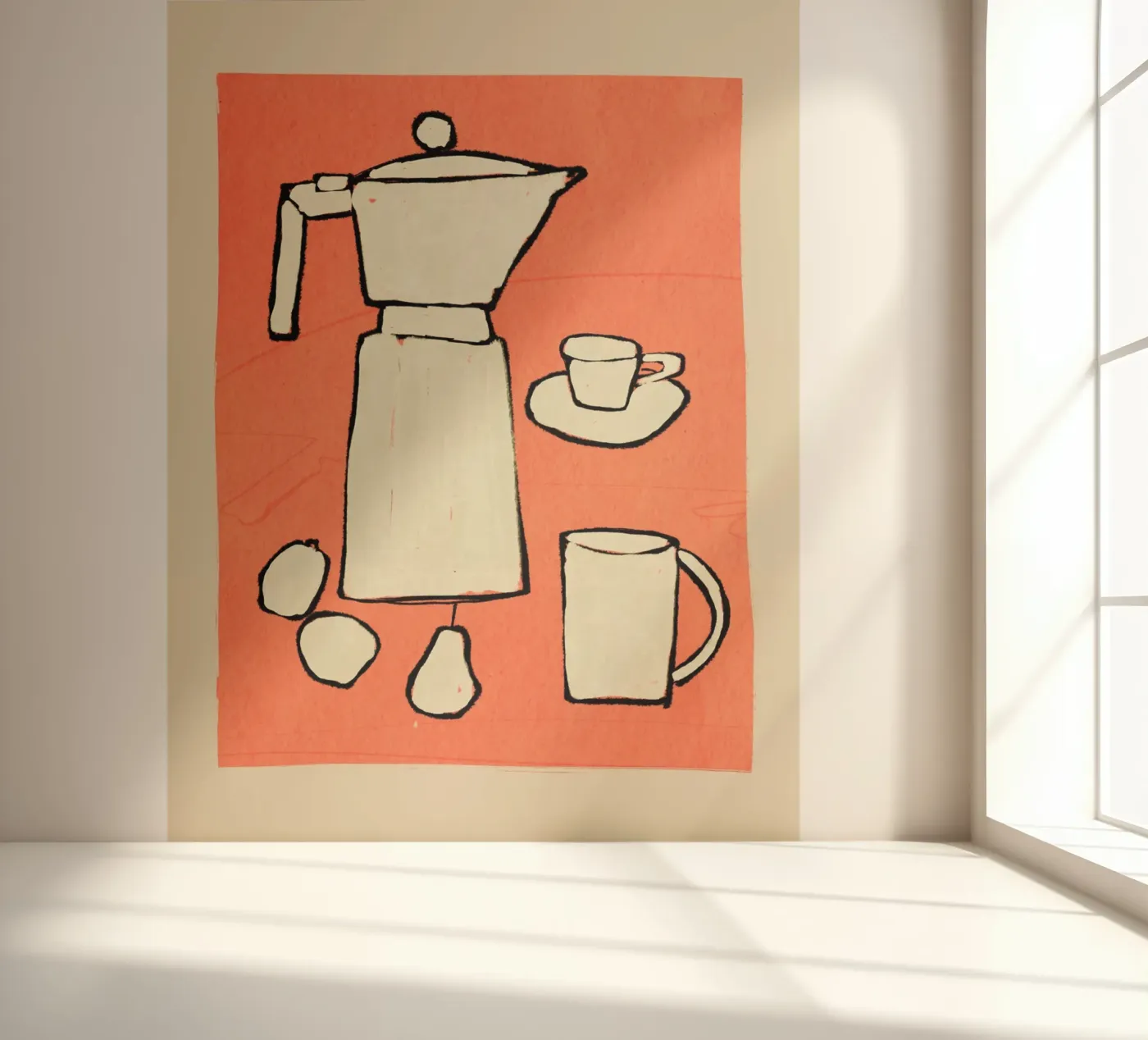 Coffee Set fotobehang van ThingDesign