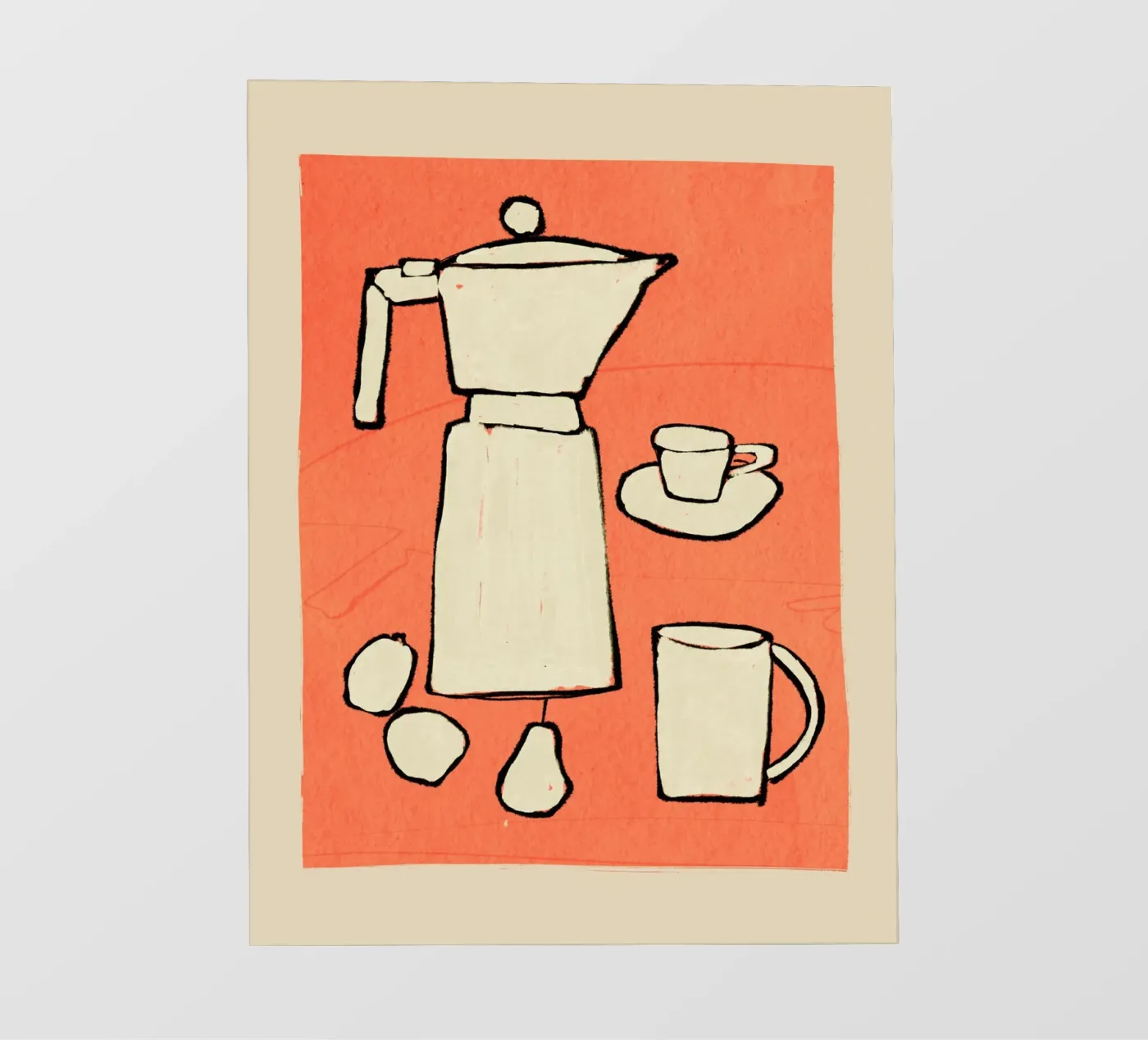 Coffee Set fotobehang van ThingDesign