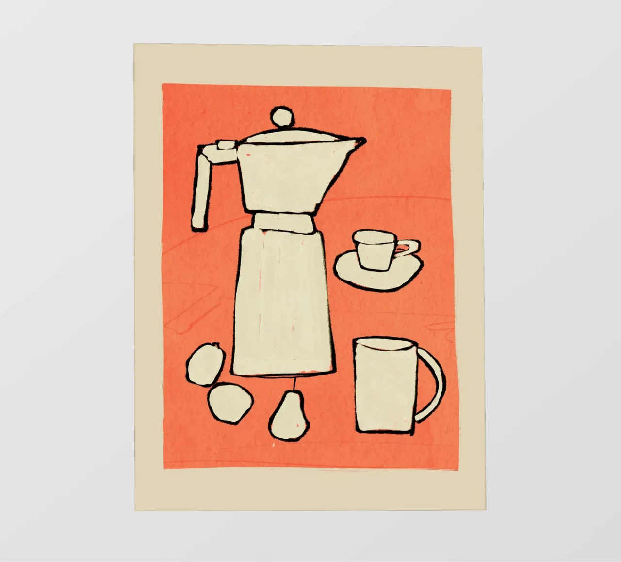 Koffieservies fotobehang van ThingDesign