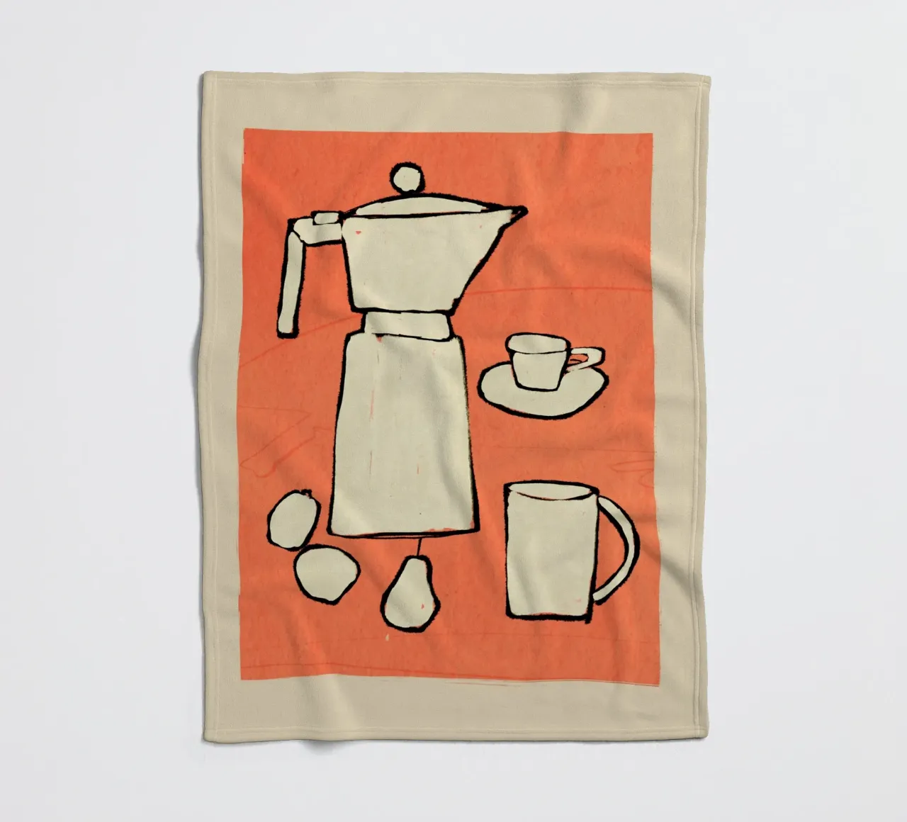 Coffee Set fleecedeken van ThingDesign