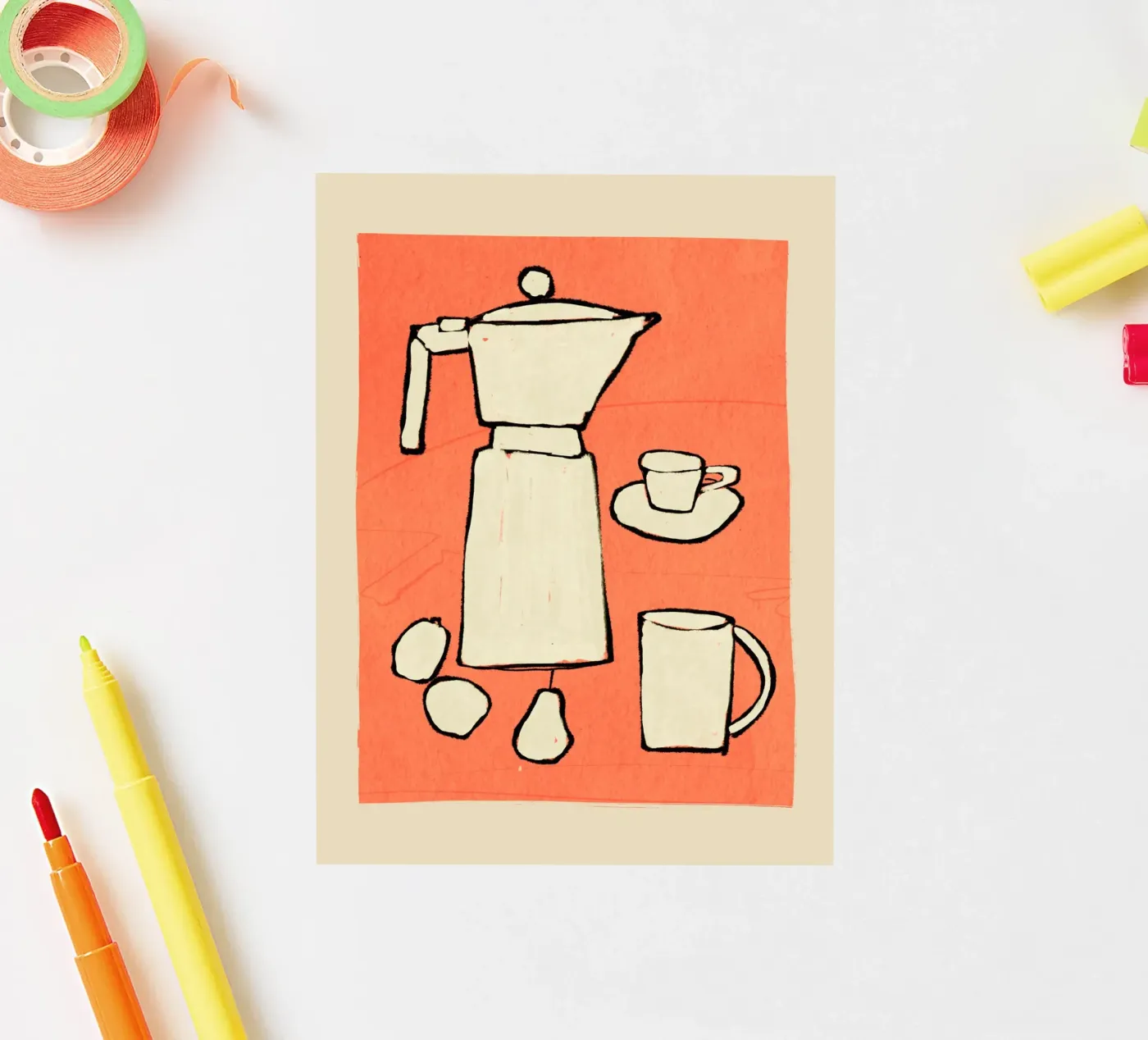 Coffee Set adesivo da ThingDesign