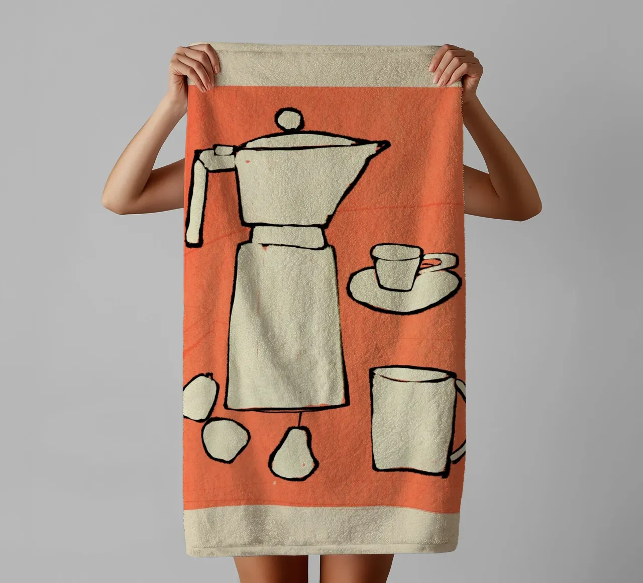 Coffee Set towel by ThingDesign