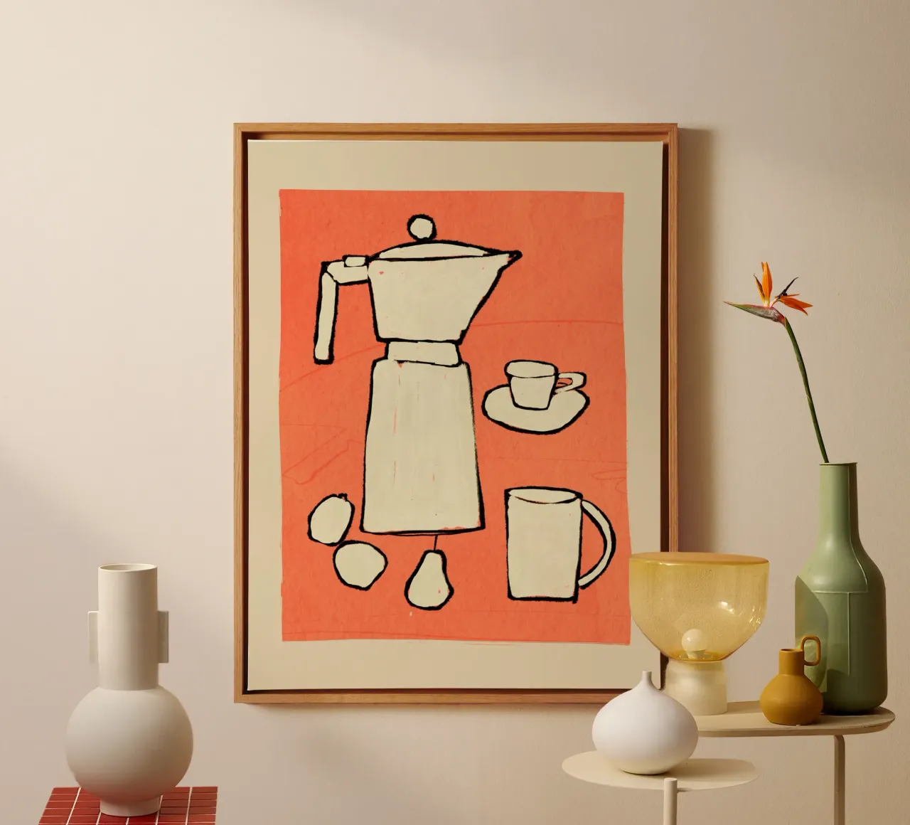 Coffee Set canvas by ThingDesign