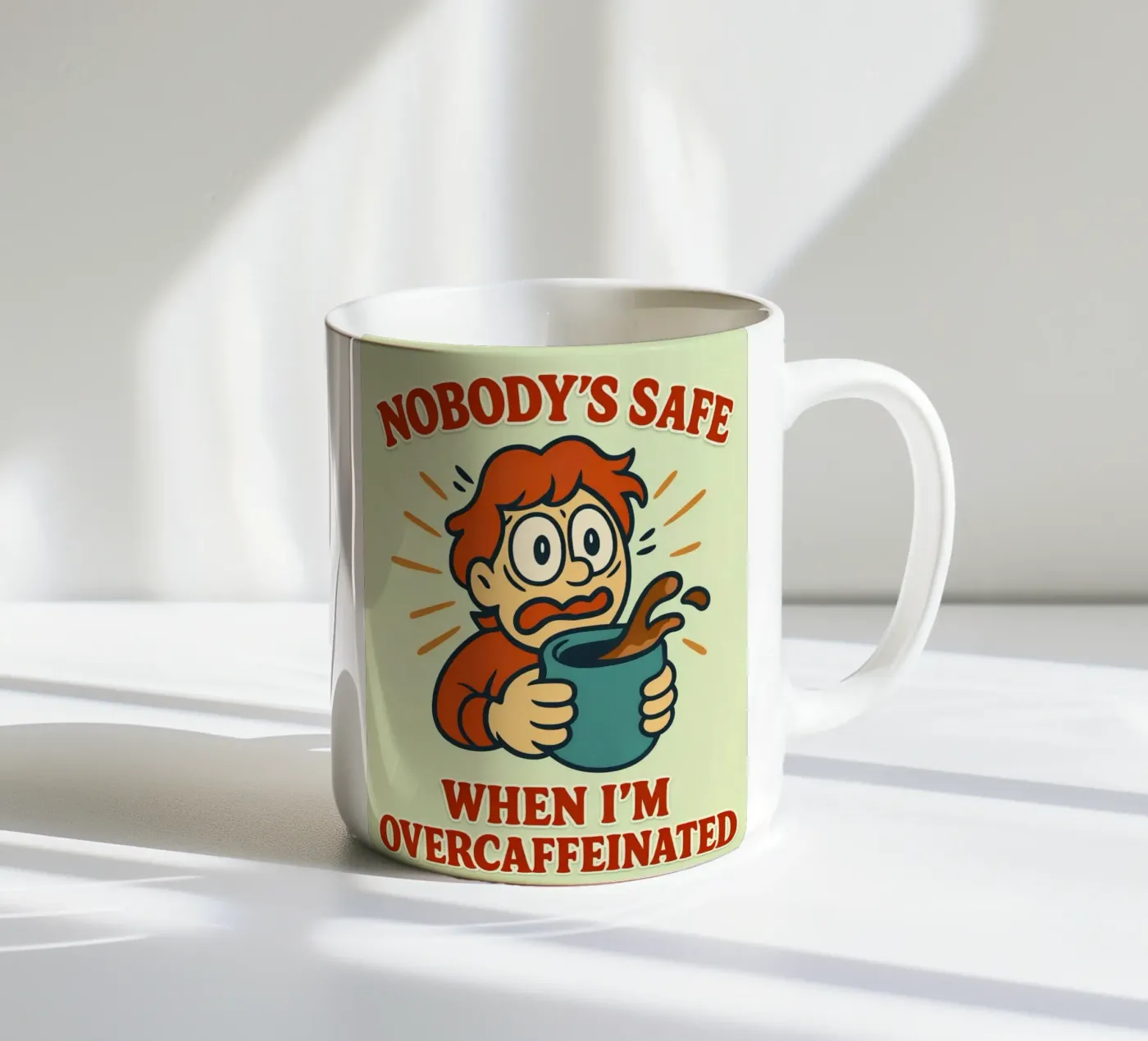 boring safe Keramik Tasse von Faiza