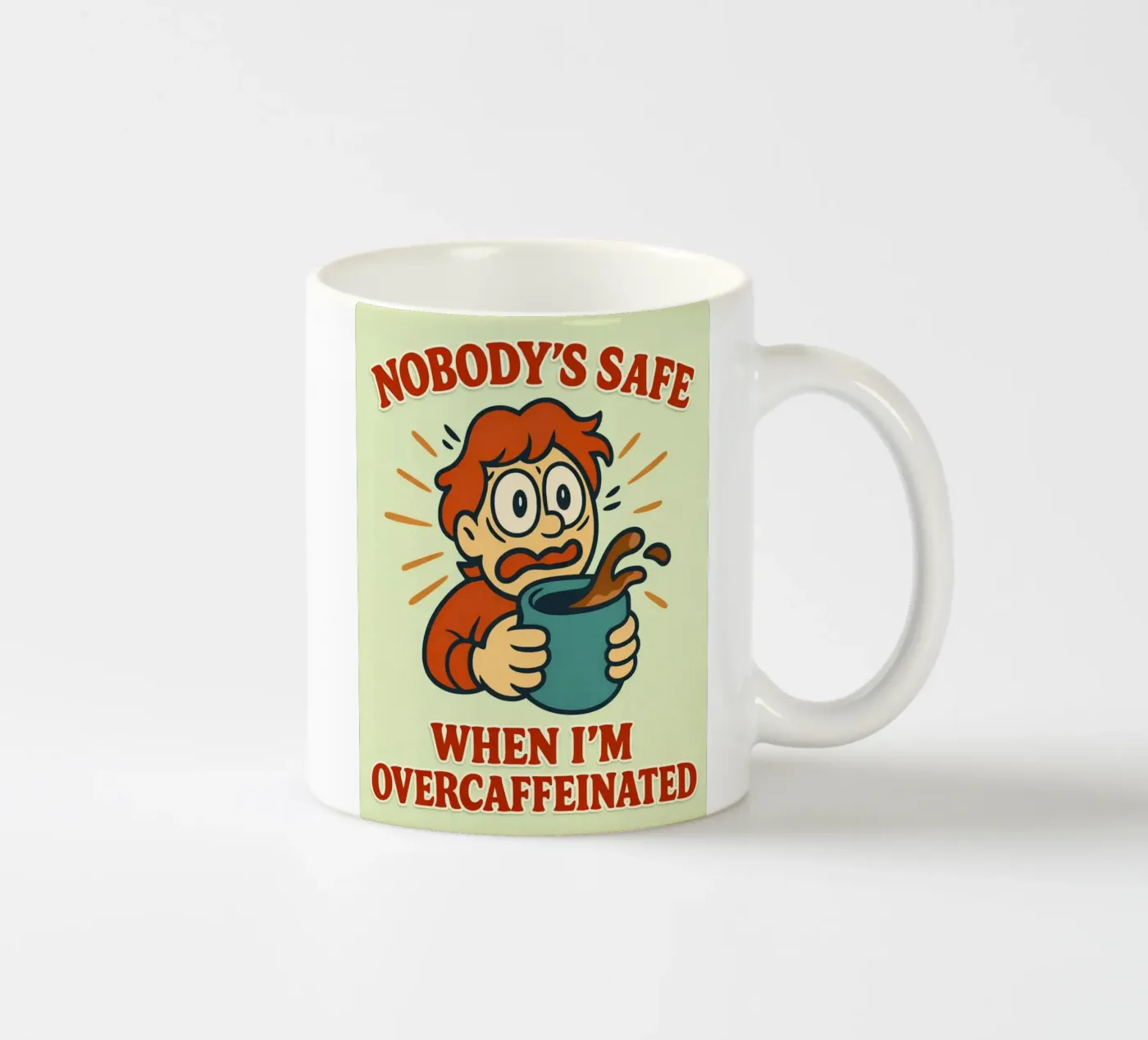 boring safe Keramik Tasse von Faiza