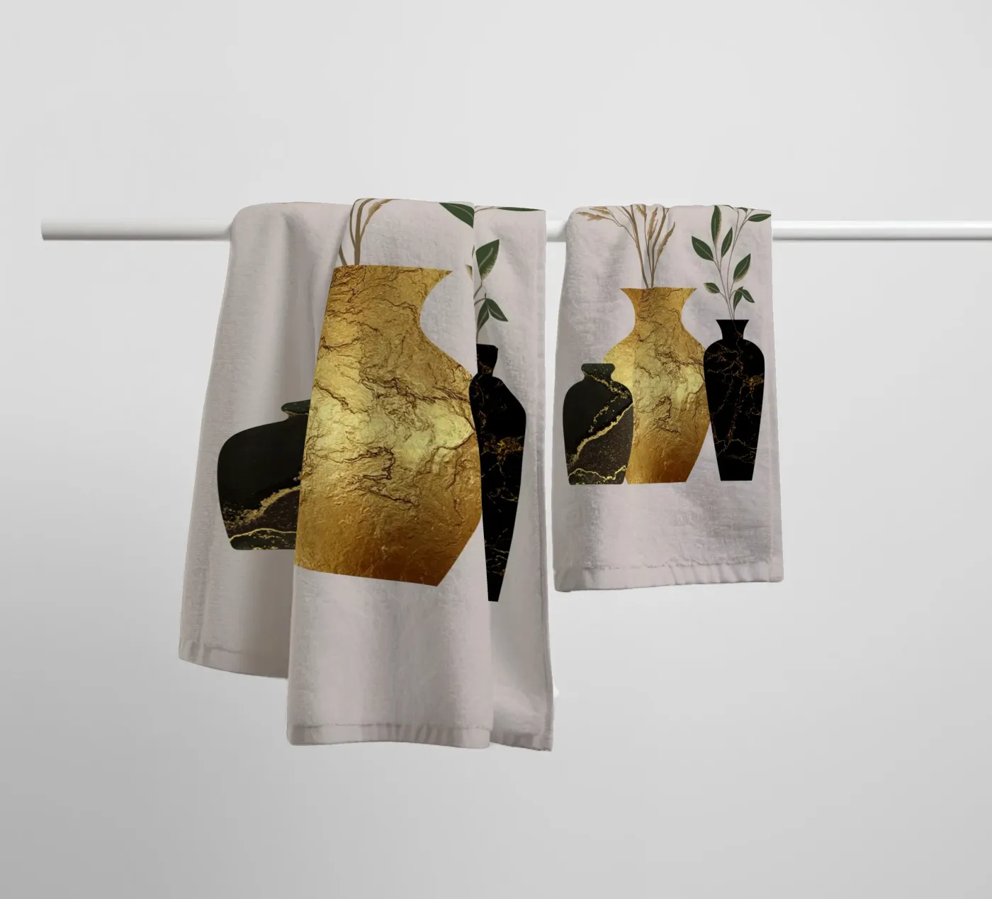 Botanische harmonie badhanddoek van DesignArt